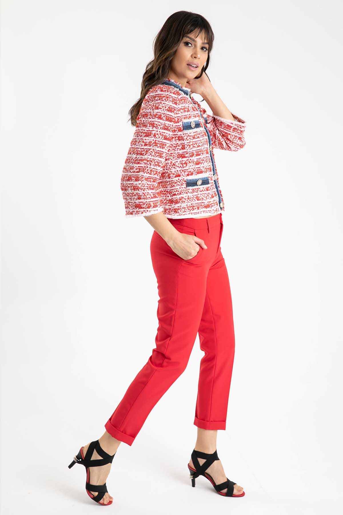 Liu Jo Denim Detaylı Tüvit Ceket-Libas Trendy Fashion Store