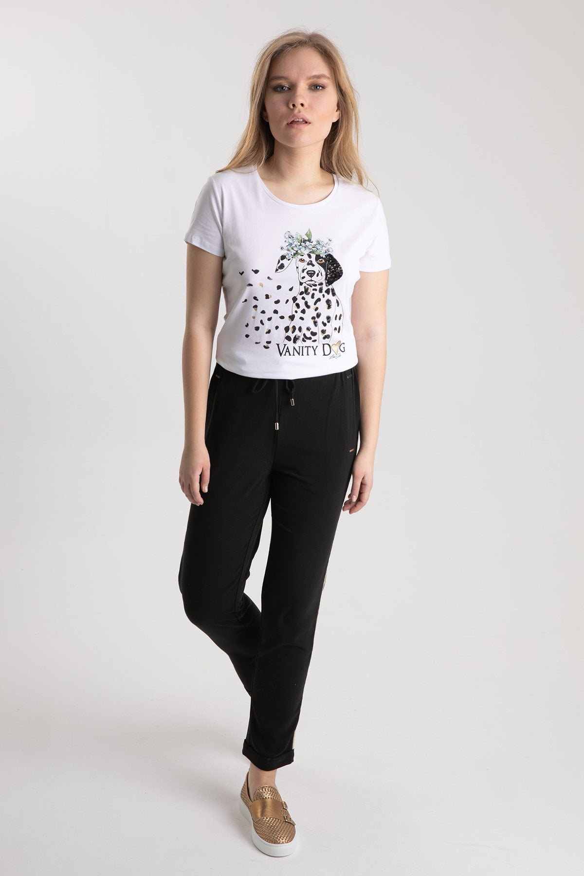 Liu Jo Köpek Temalı T-shirt-Libas Trendy Fashion Store