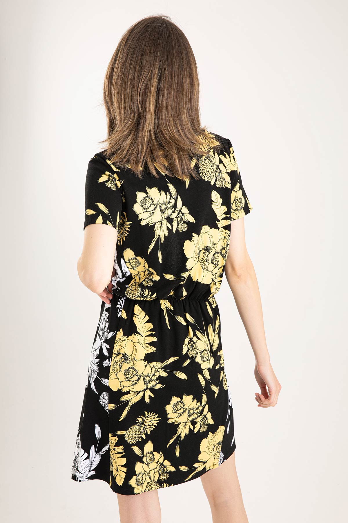 Liu Jo Diz Üstü V Yaka Çiçek Desenli Elbise-Libas Trendy Fashion Store