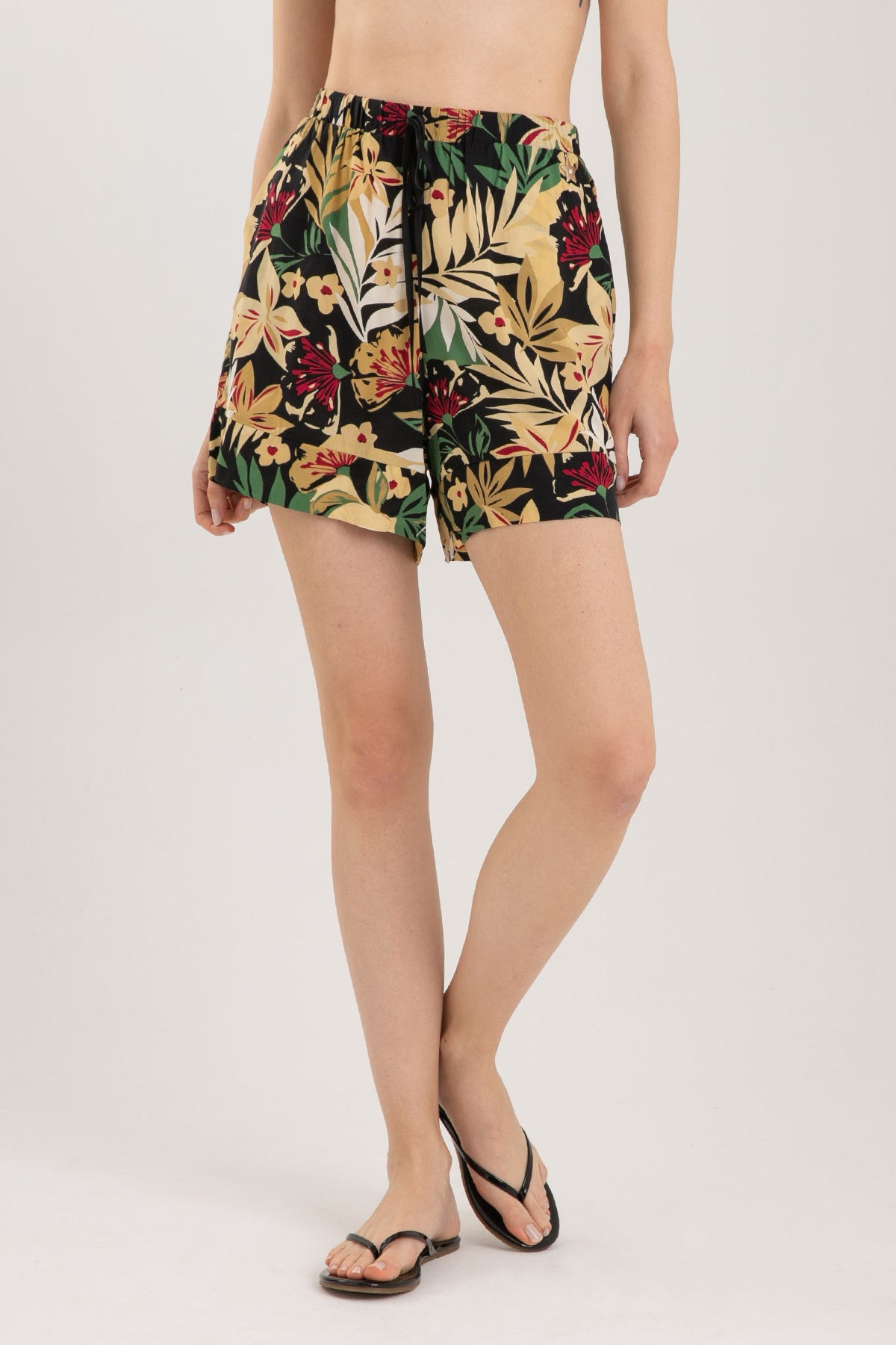 Liu Jo Tropik Desenli Yüksek Bel Şort-Libas Trendy Fashion Store