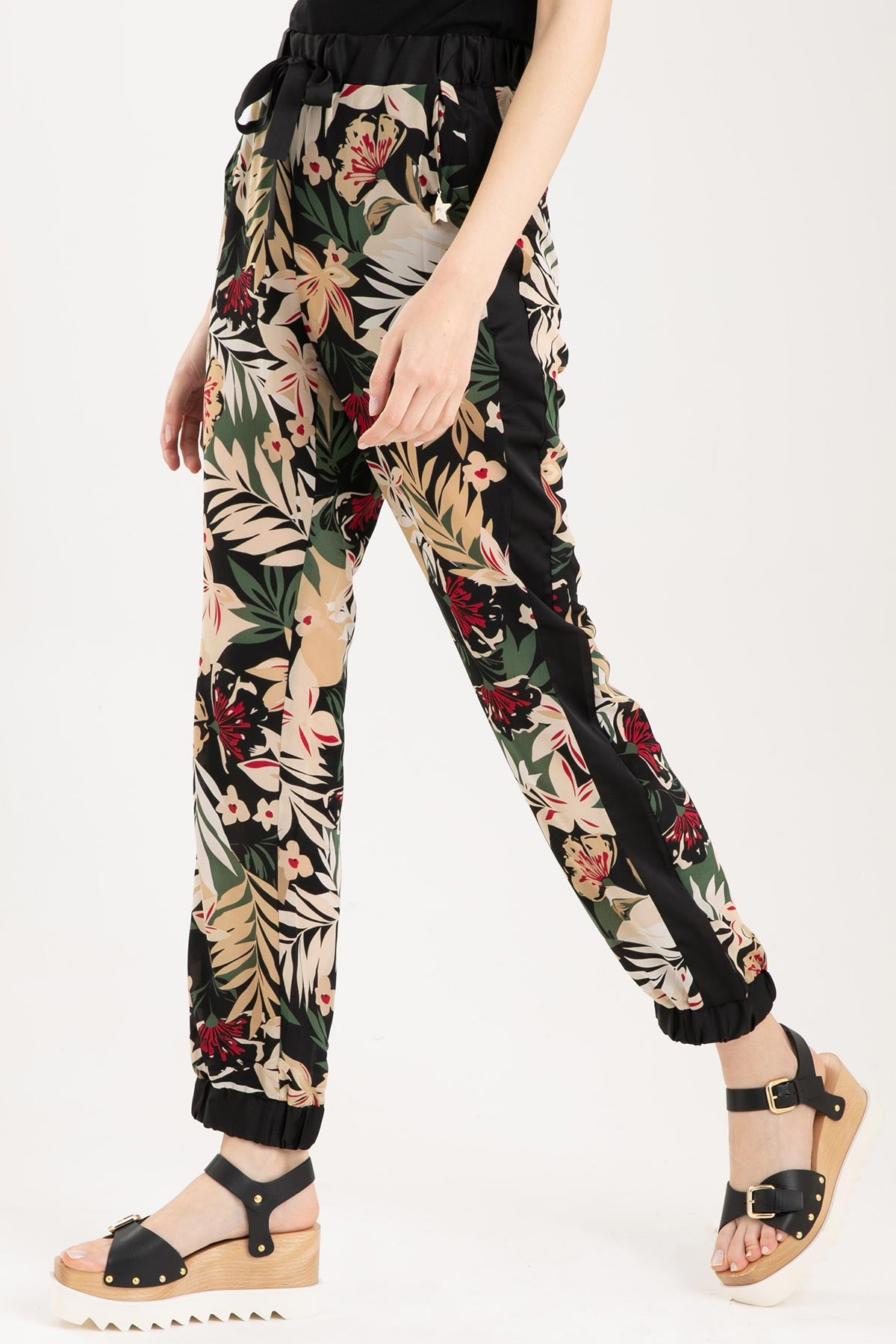 Liu Jo Yüksek Bel Çiçek Desenli Pantolon-Libas Trendy Fashion Store