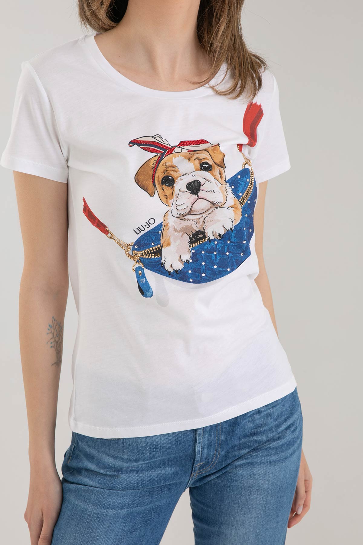 Liu Jo Köpek Temalı T-shirt-Libas Trendy Fashion Store