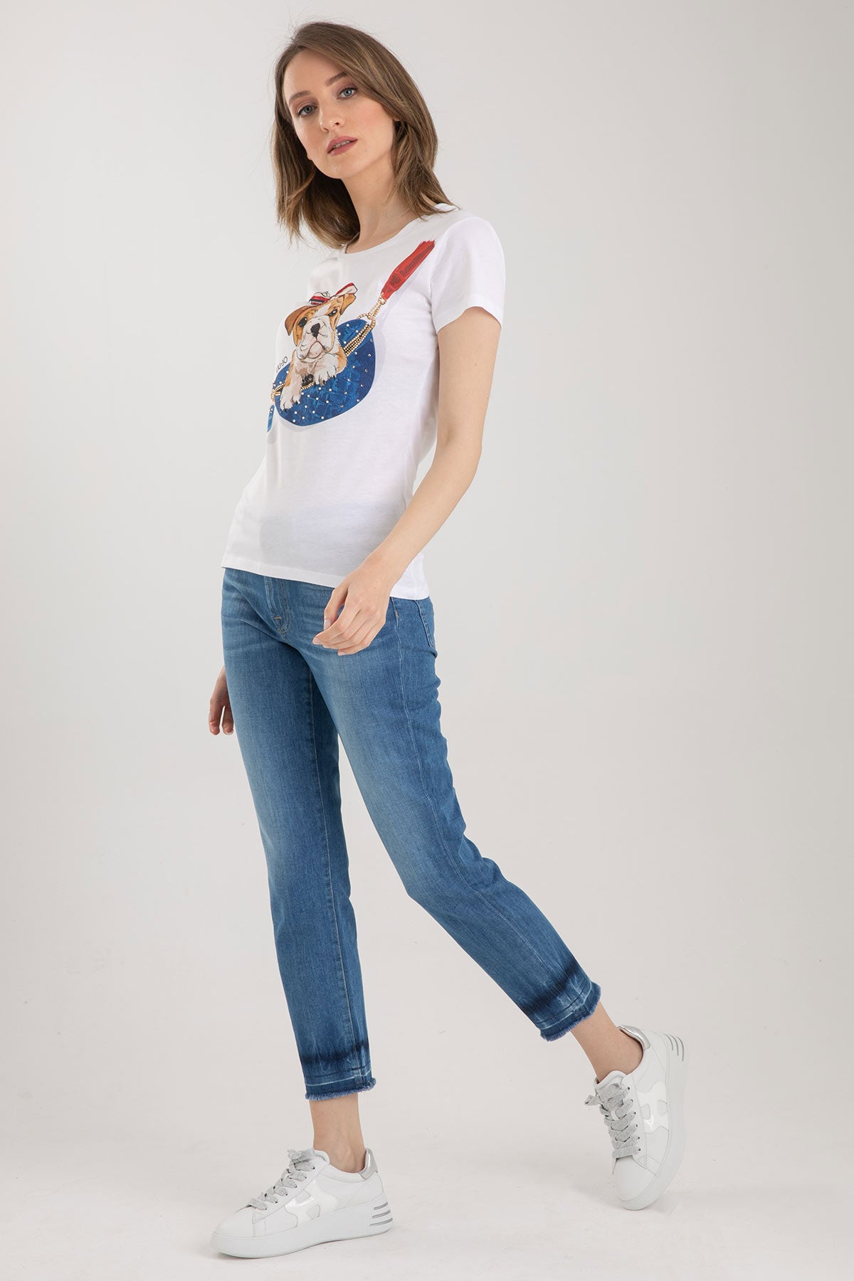 Liu Jo Köpek Temalı T-shirt-Libas Trendy Fashion Store