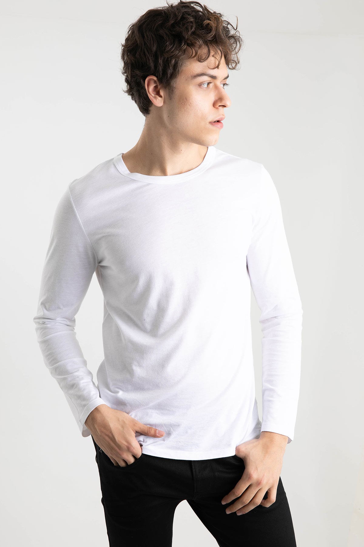 Tru Uzun Kollu Basic T-shirt-Libas Trendy Fashion Store