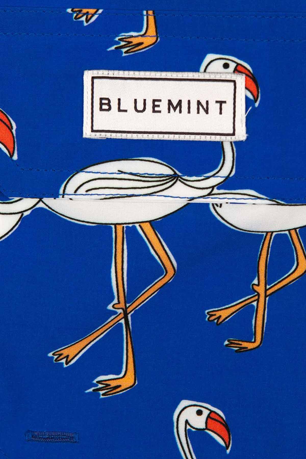 Bluemint Arthus Stretch Deep Blue Stork Şort Mayo-Libas Trendy Fashion Store
