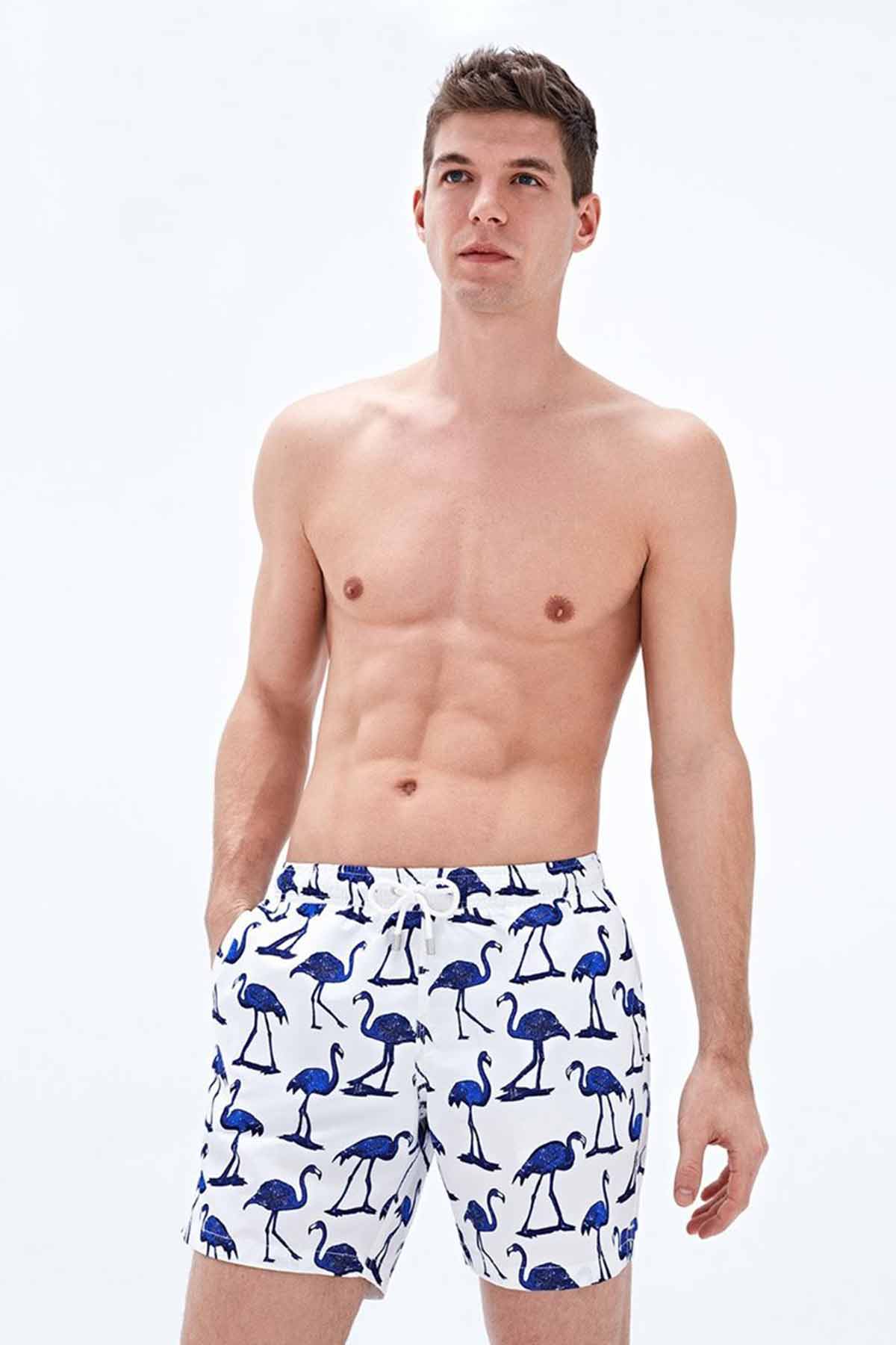 Bluemint Arthus Mono Flamingo Şort Mayo-Libas Trendy Fashion Store