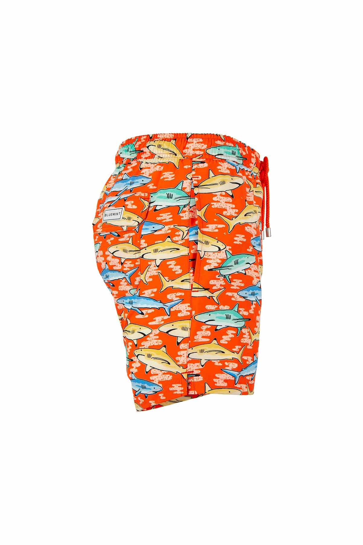Bluemint Arthus Stretch Orange Shark Şort Mayo-Libas Trendy Fashion Store