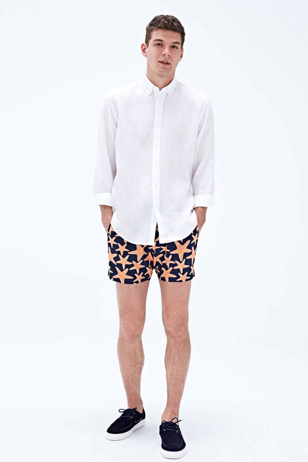 Bluemint Arthus Stretch Apricot Star Şort Mayo-Libas Trendy Fashion Store