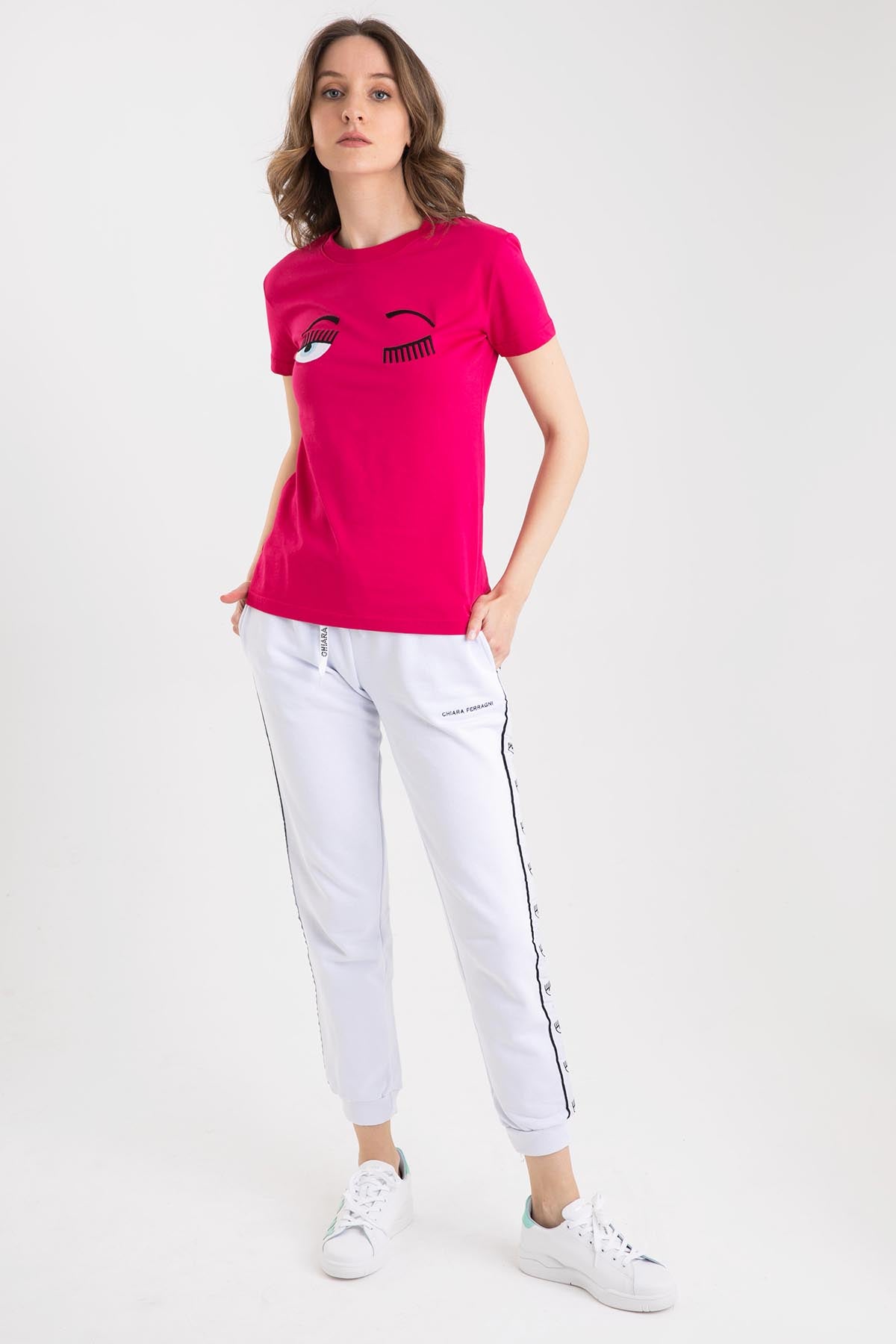 Chiara Ferragni Winking Eye T-shirt-Libas Trendy Fashion Store