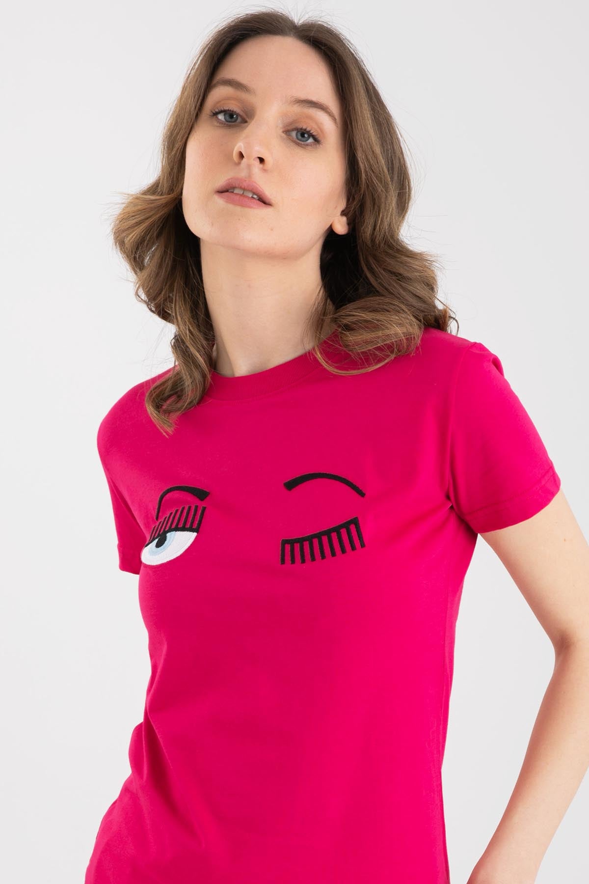 Chiara Ferragni Winking Eye T-shirt-Libas Trendy Fashion Store