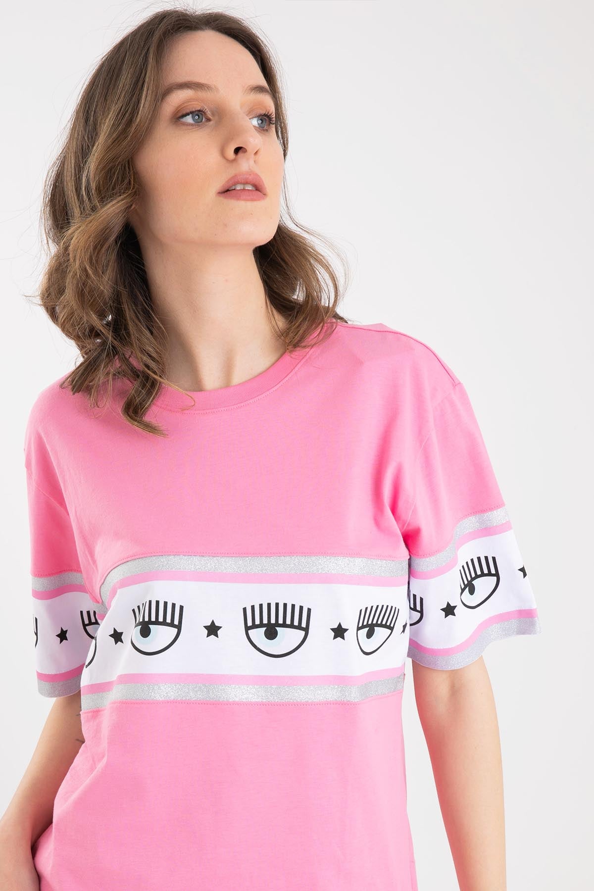 Chiara Ferragni Winking Eye T-shirt-Libas Trendy Fashion Store