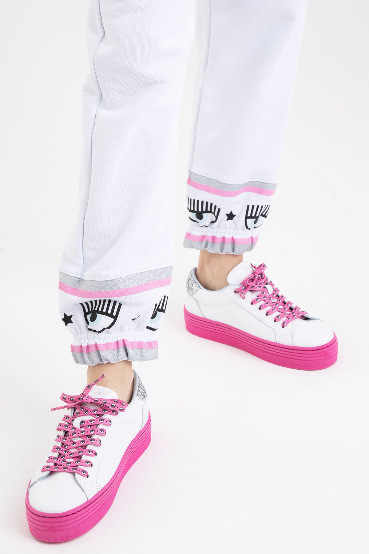 Chiara Ferragni Göz Logo Bağcıklı Sneaker Ayakkabı-Libas Trendy Fashion Store