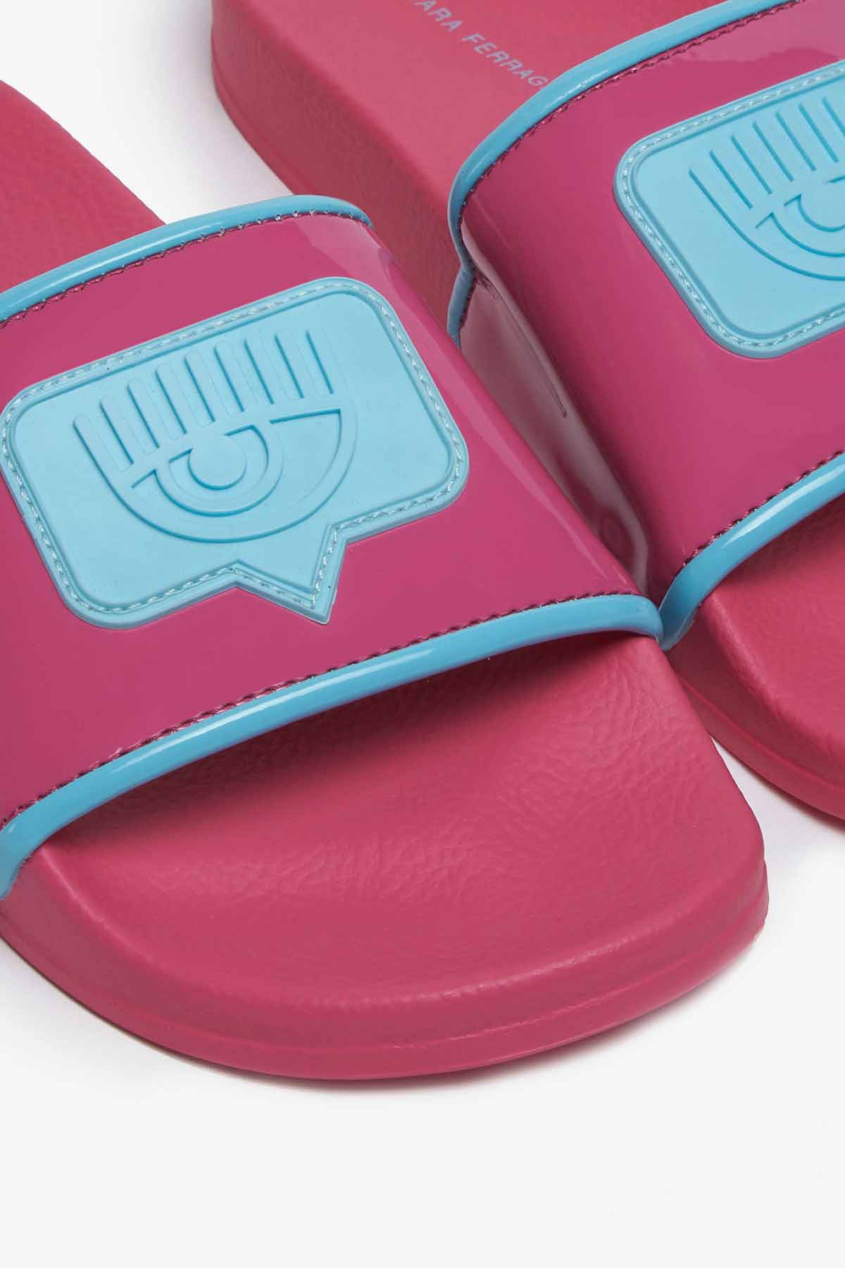 Chiara Ferragni Flirting Göz Logolu Terlik-Libas Trendy Fashion Store