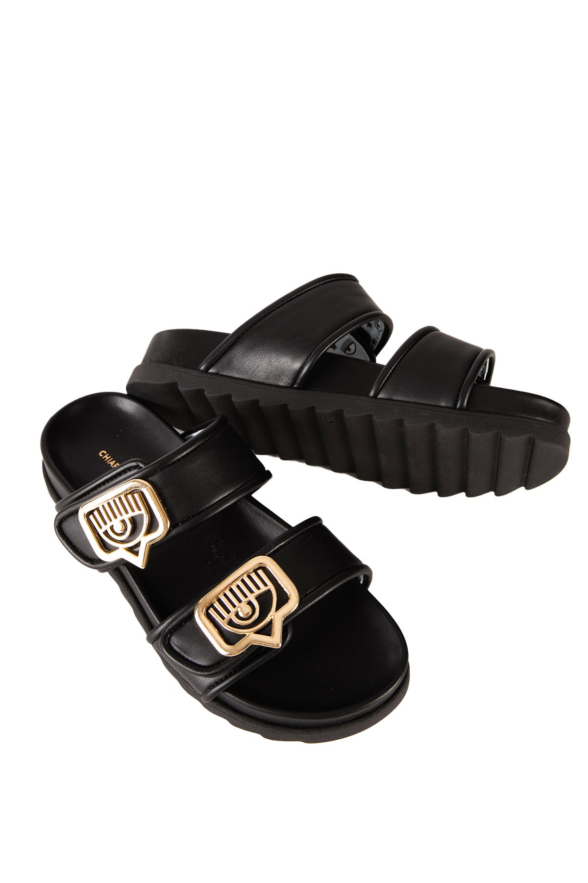 Chiara Ferragni Cırtcırt Bantlı Logolu Sandalet-Libas Trendy Fashion Store