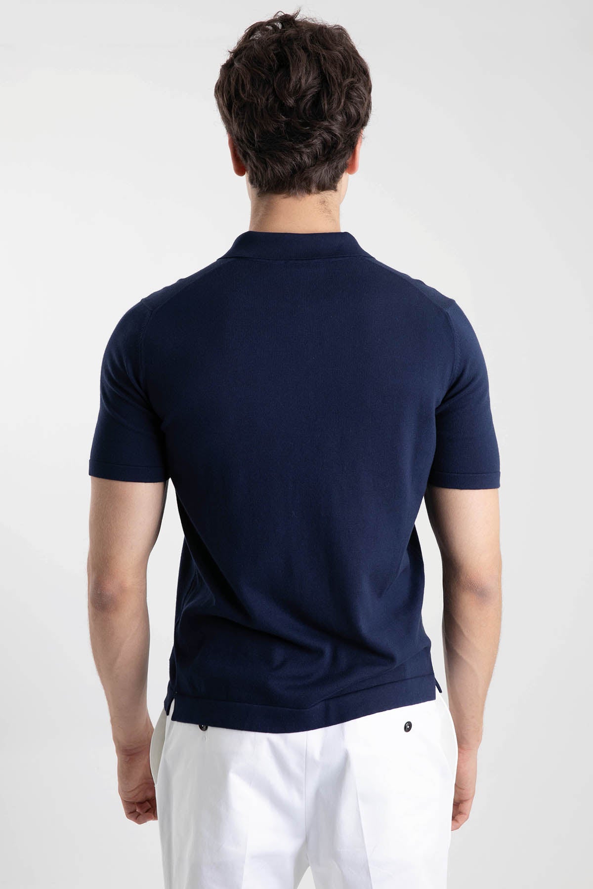 Gran Sasso Fermuarlı Polo Yaka T-shirt-Libas Trendy Fashion Store