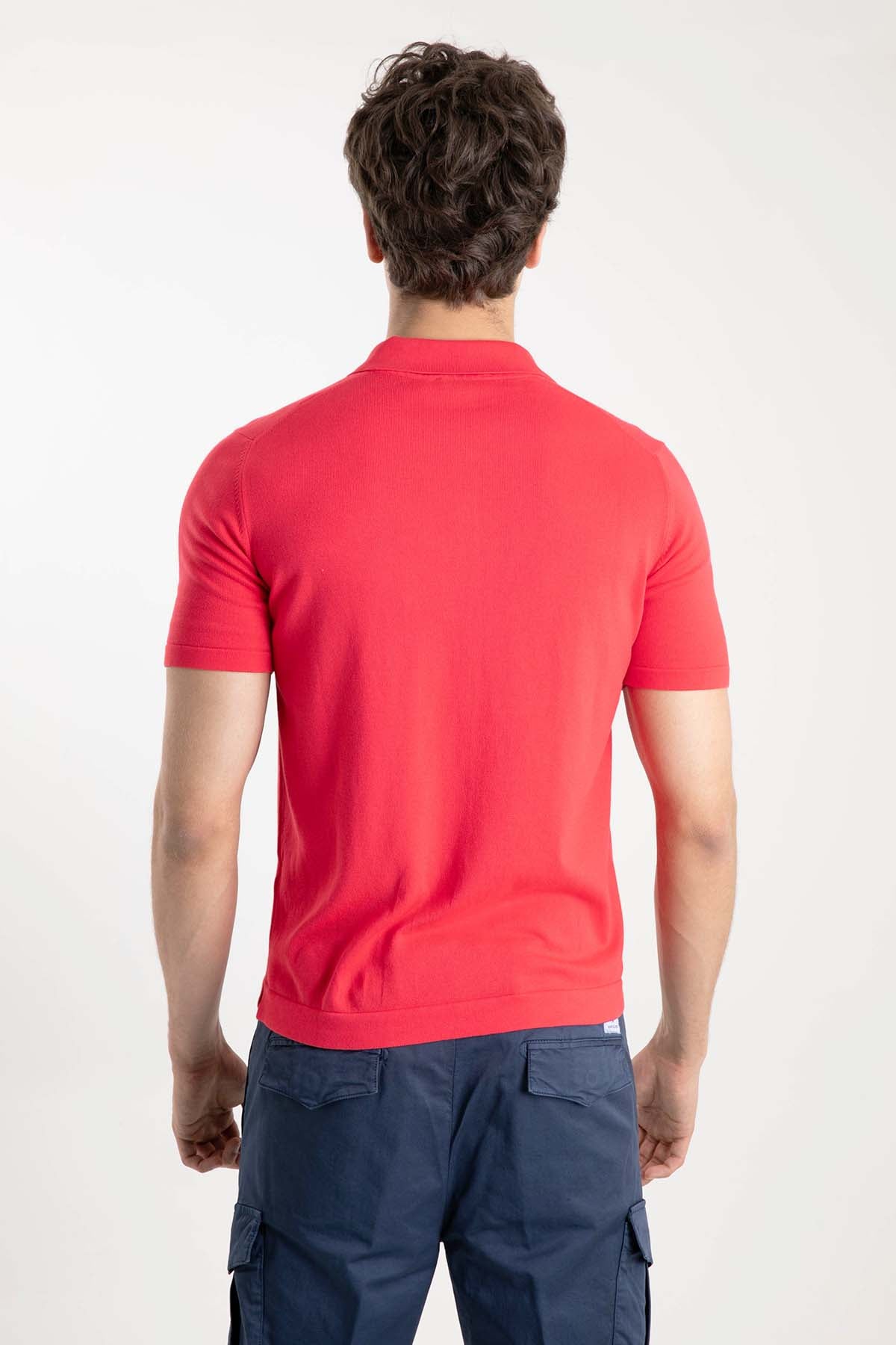 Gran Sasso Fermuarlı Polo Yaka T-shirt-Libas Trendy Fashion Store