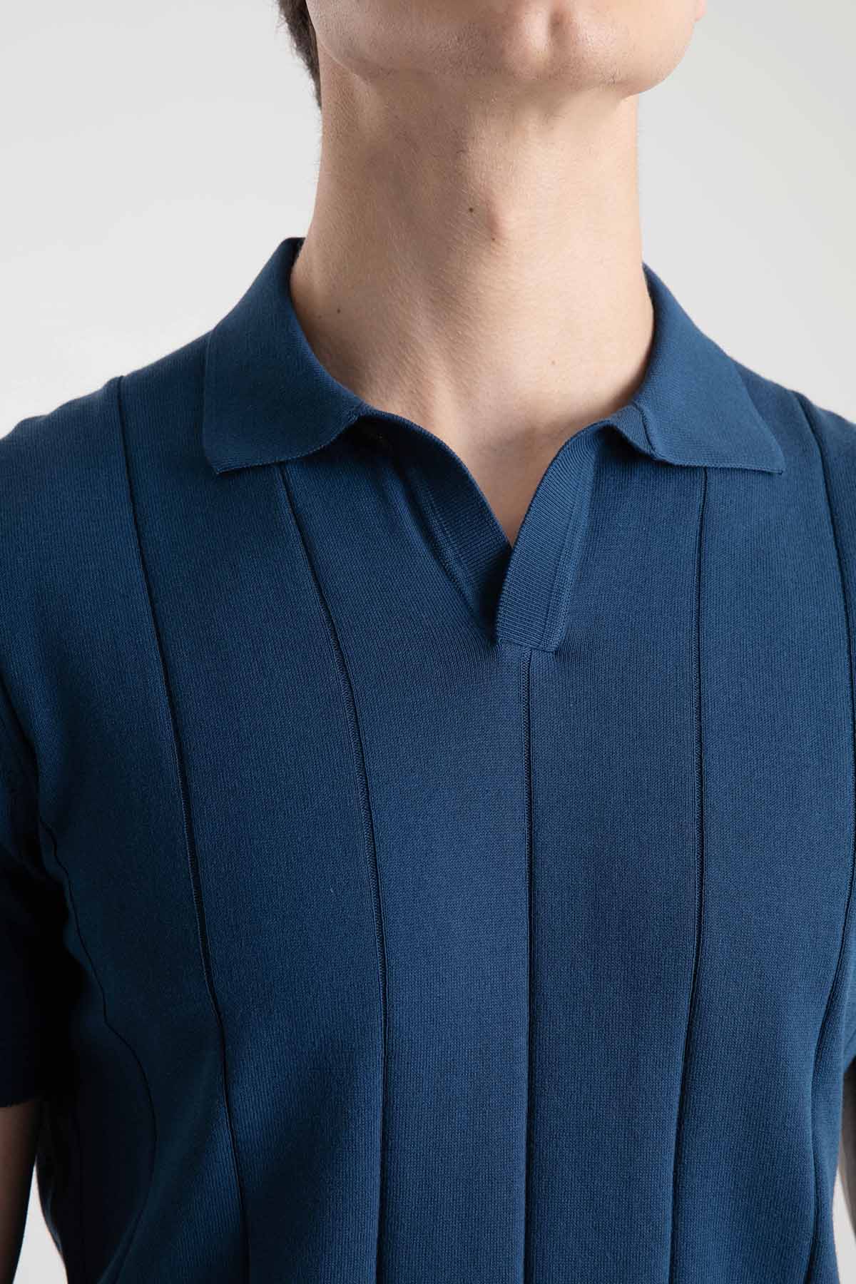 Gran Sasso Polo Yaka T-shirt-Libas Trendy Fashion Store