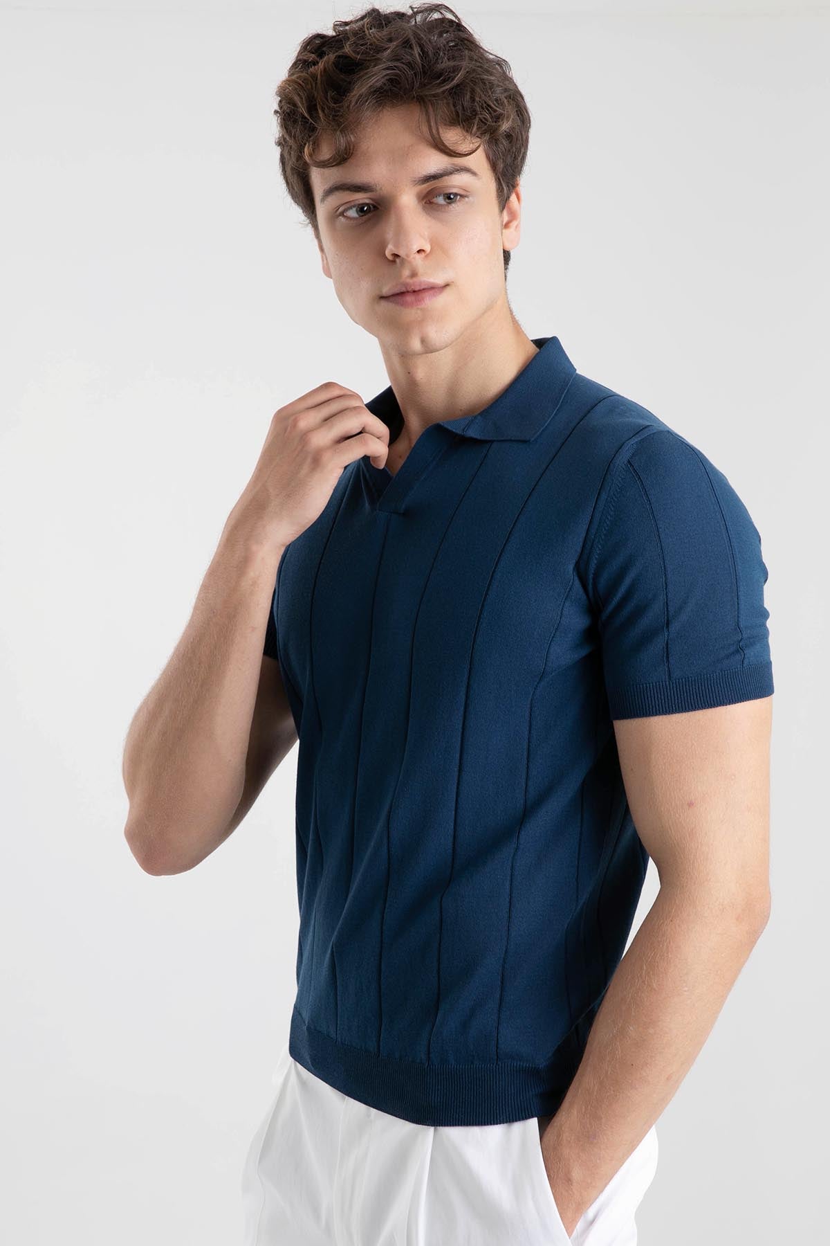 Gran Sasso Polo Yaka T-shirt-Libas Trendy Fashion Store