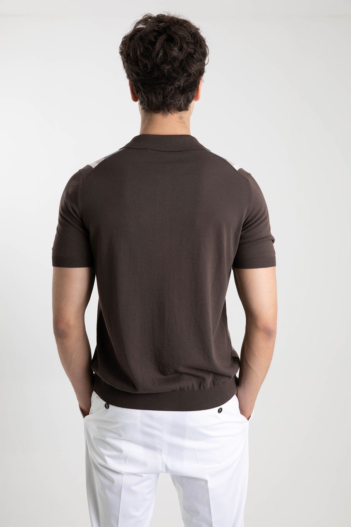 Gran Sasso Polo Yaka Kısa Kollu Triko Gömlek-Libas Trendy Fashion Store