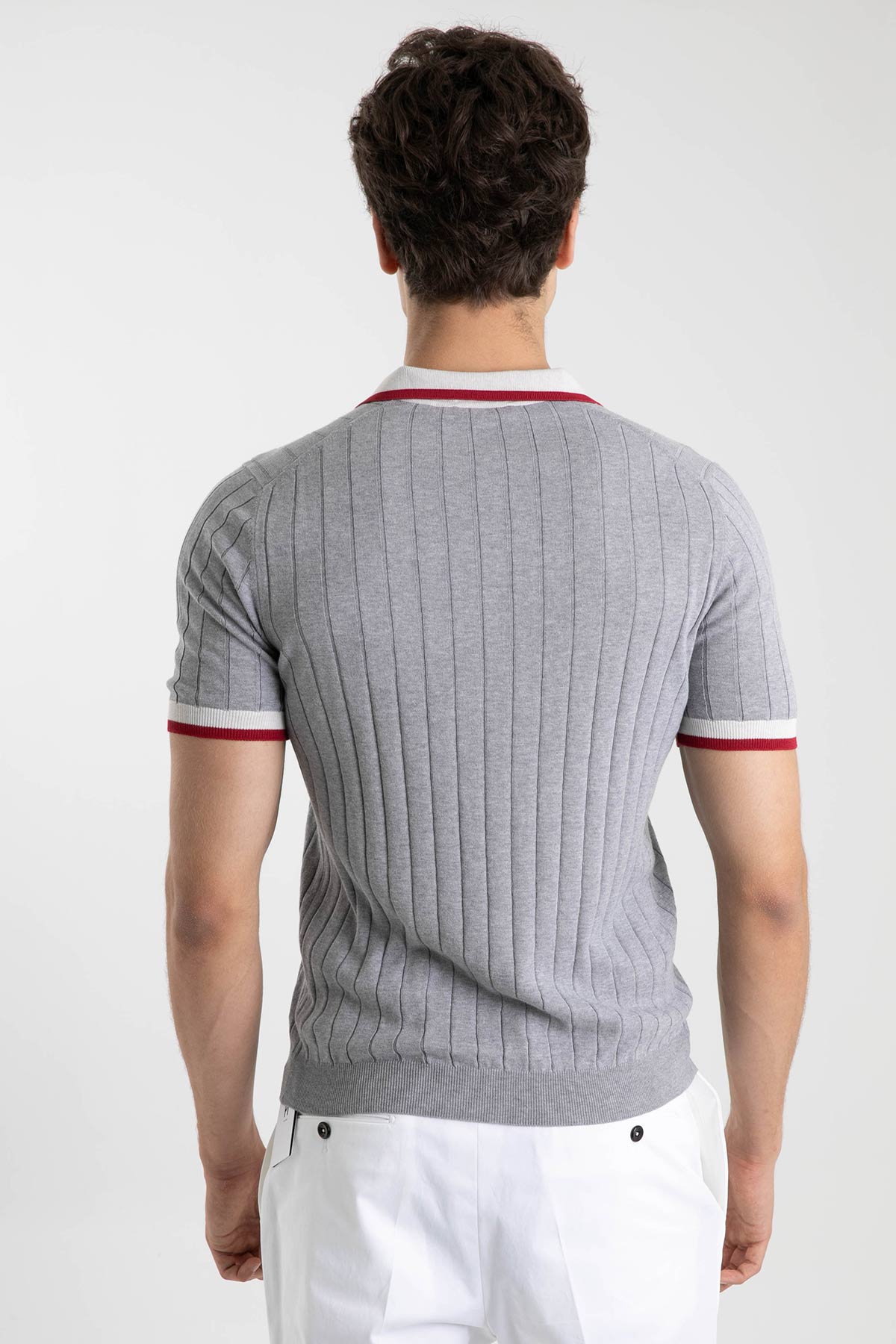 Gran Sasso Polo Yaka T-shirt-Libas Trendy Fashion Store