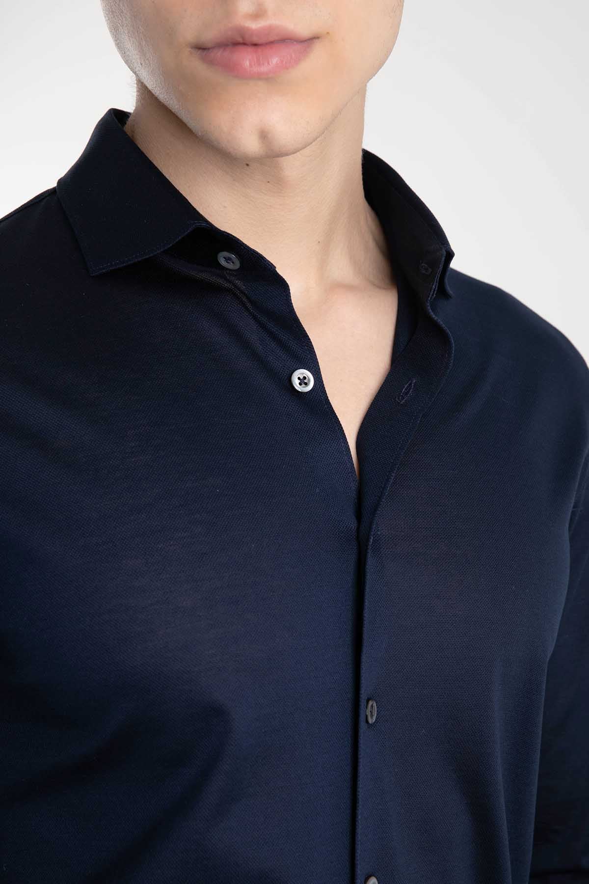 Gran Sasso Fransız Yaka Gömlek-Libas Trendy Fashion Store