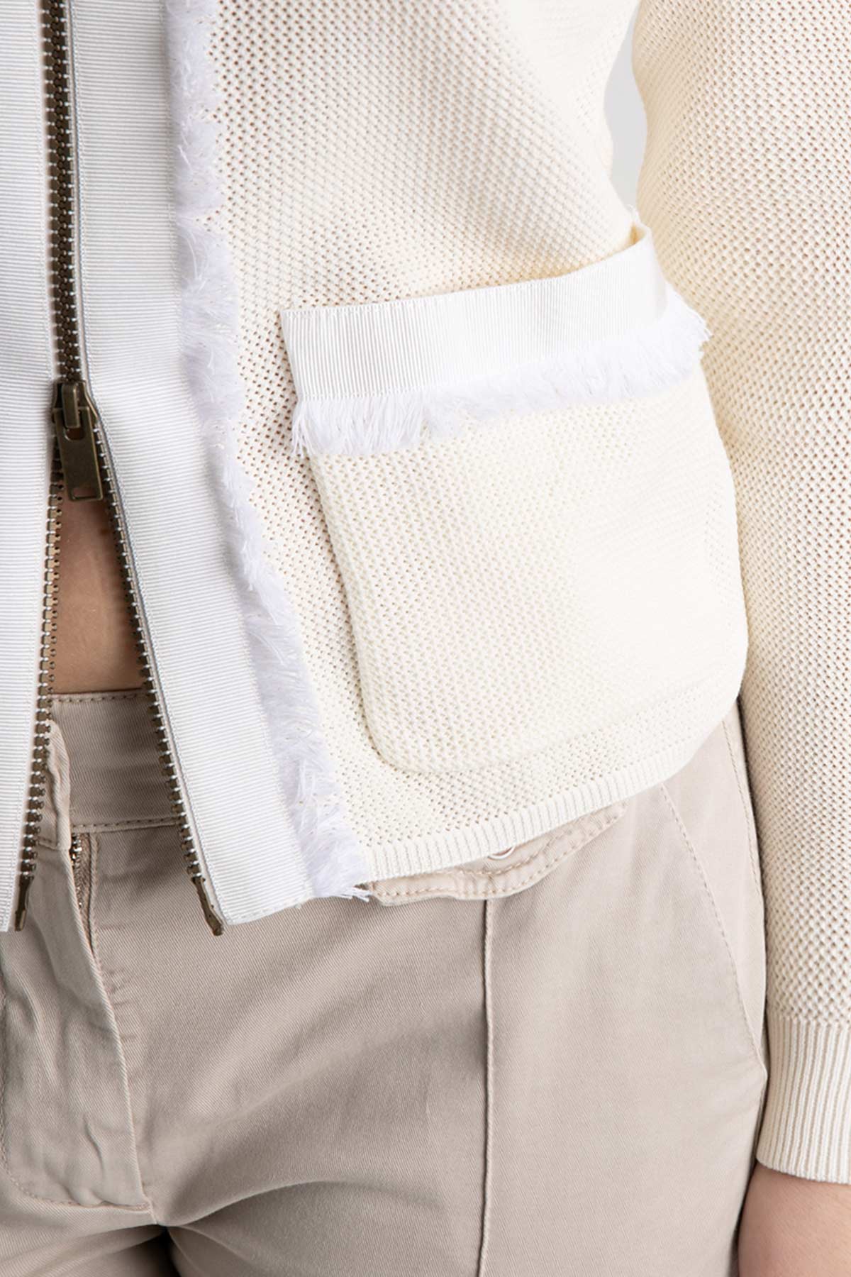 Tonet Fermuarlı Triko Ceket-Libas Trendy Fashion Store