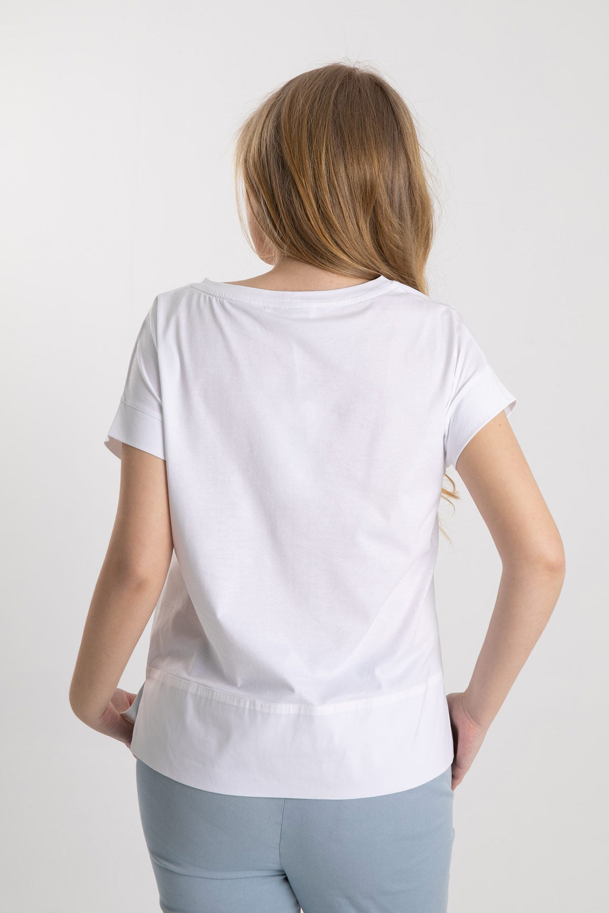 Tonet Yuvarlak Yaka Şerit Aksesuar Detaylı Bluz-Libas Trendy Fashion Store