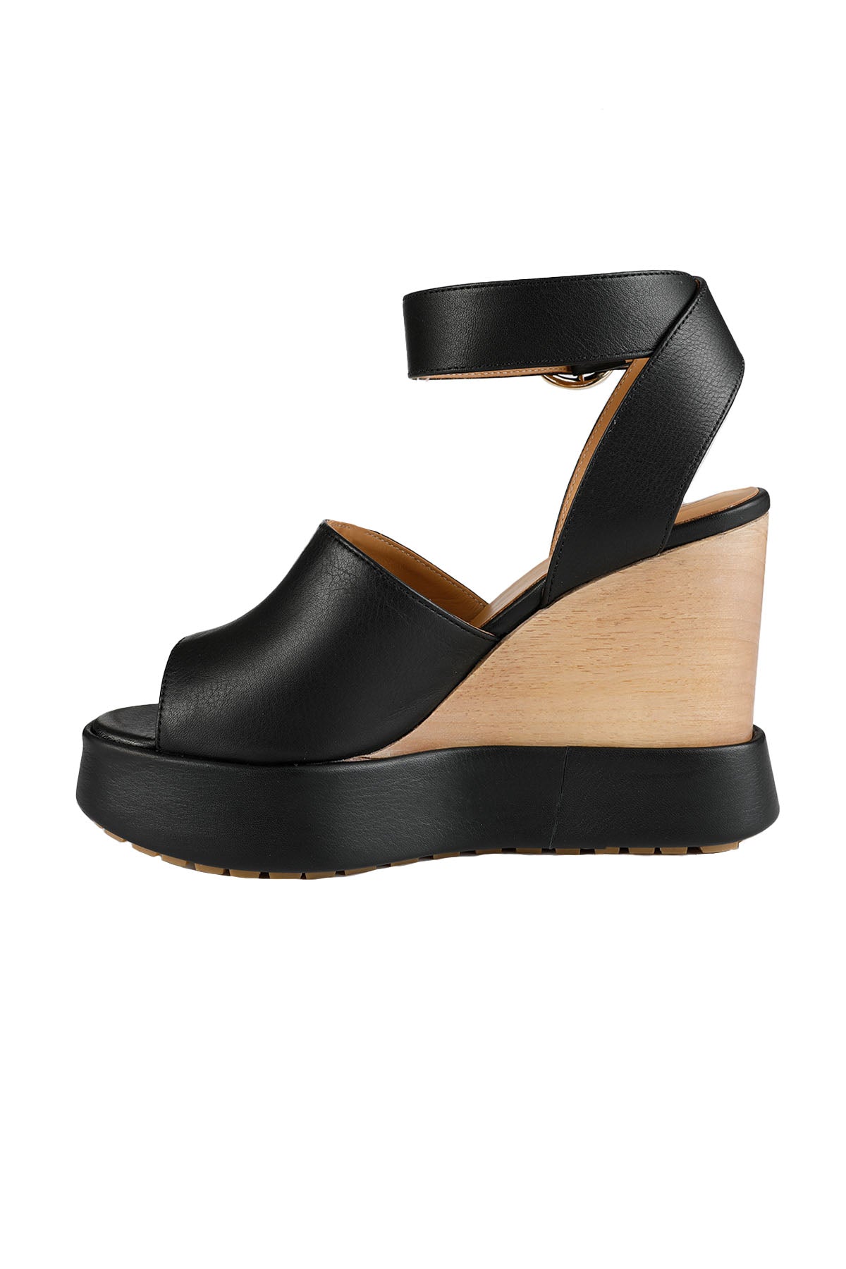 Paloma Barcelo Dolgu Topuklu Deri Sandalet-Libas Trendy Fashion Store