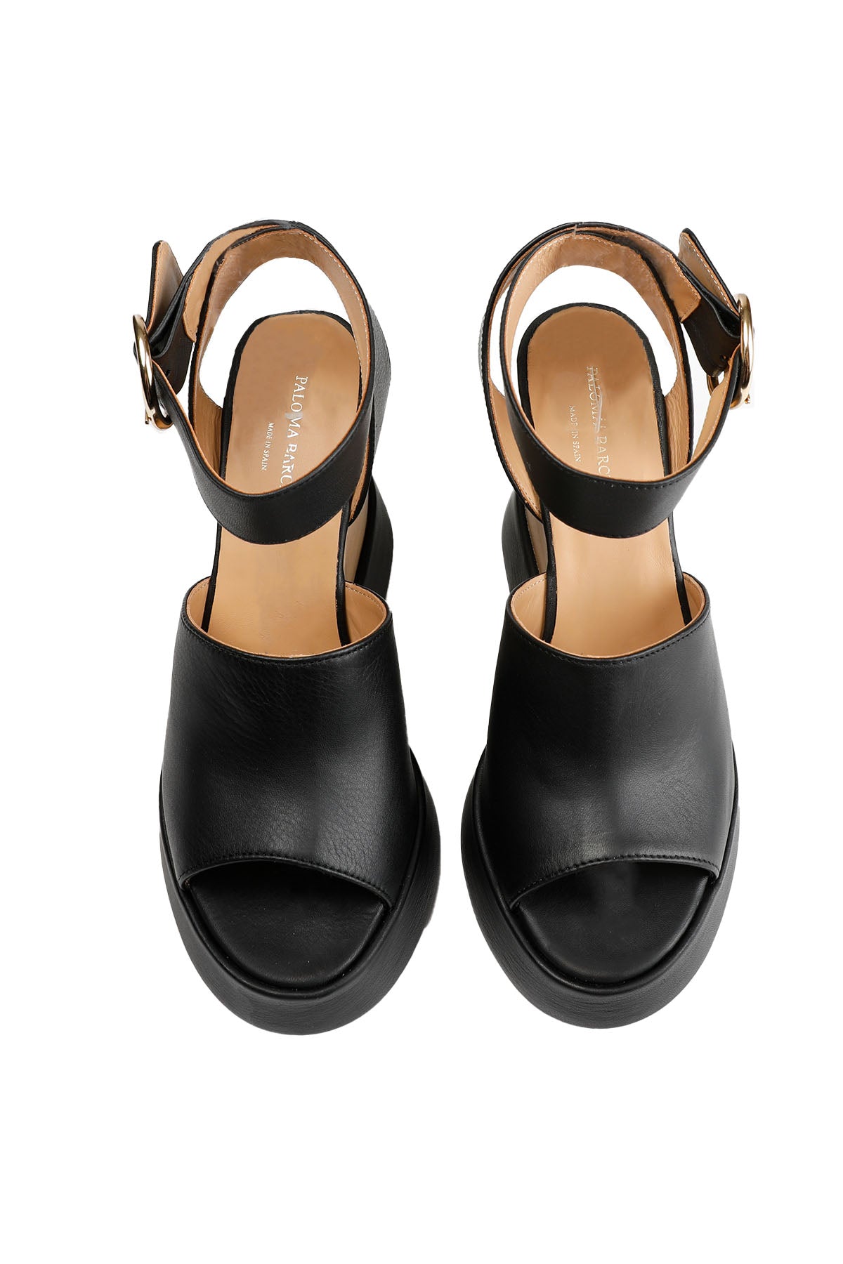 Paloma Barcelo Dolgu Topuklu Deri Sandalet-Libas Trendy Fashion Store