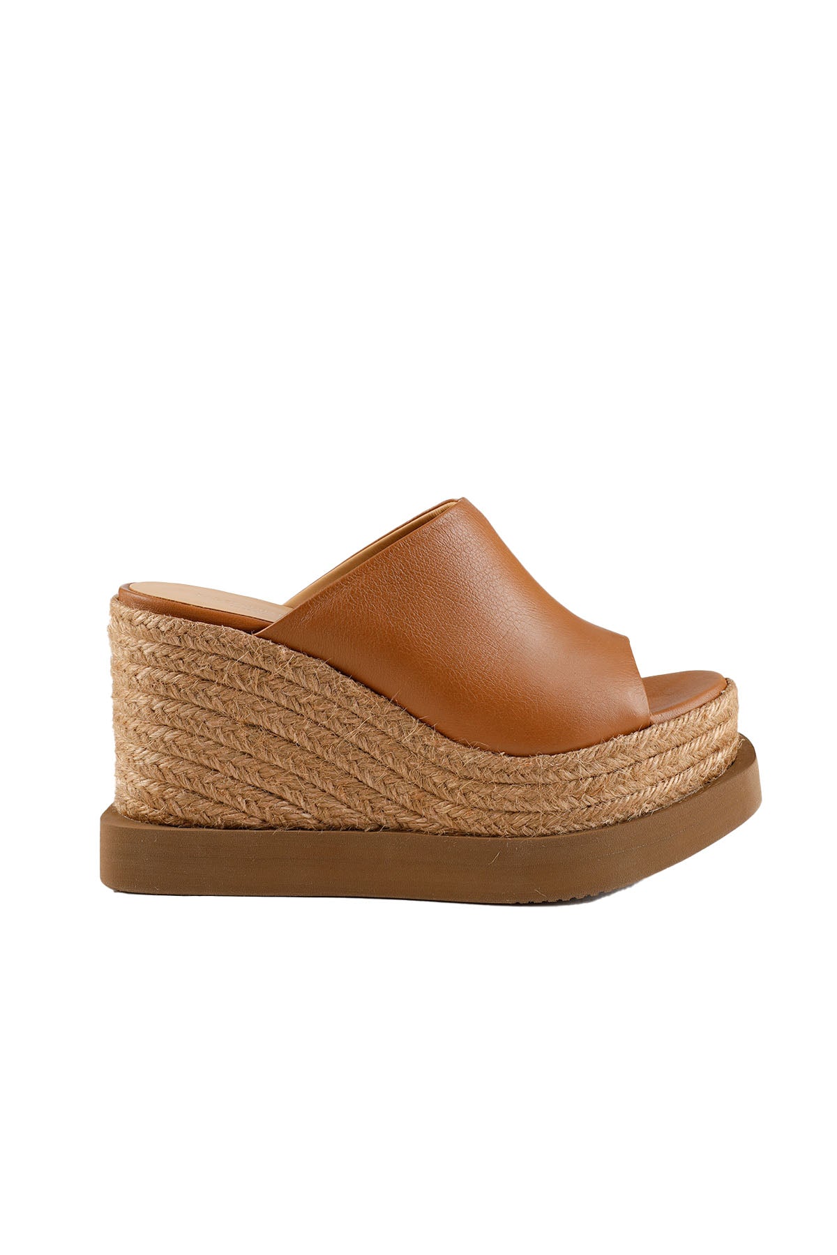 Paloma Barcelo Hasır Dolgu Topuklu Deri Terlik-Libas Trendy Fashion Store