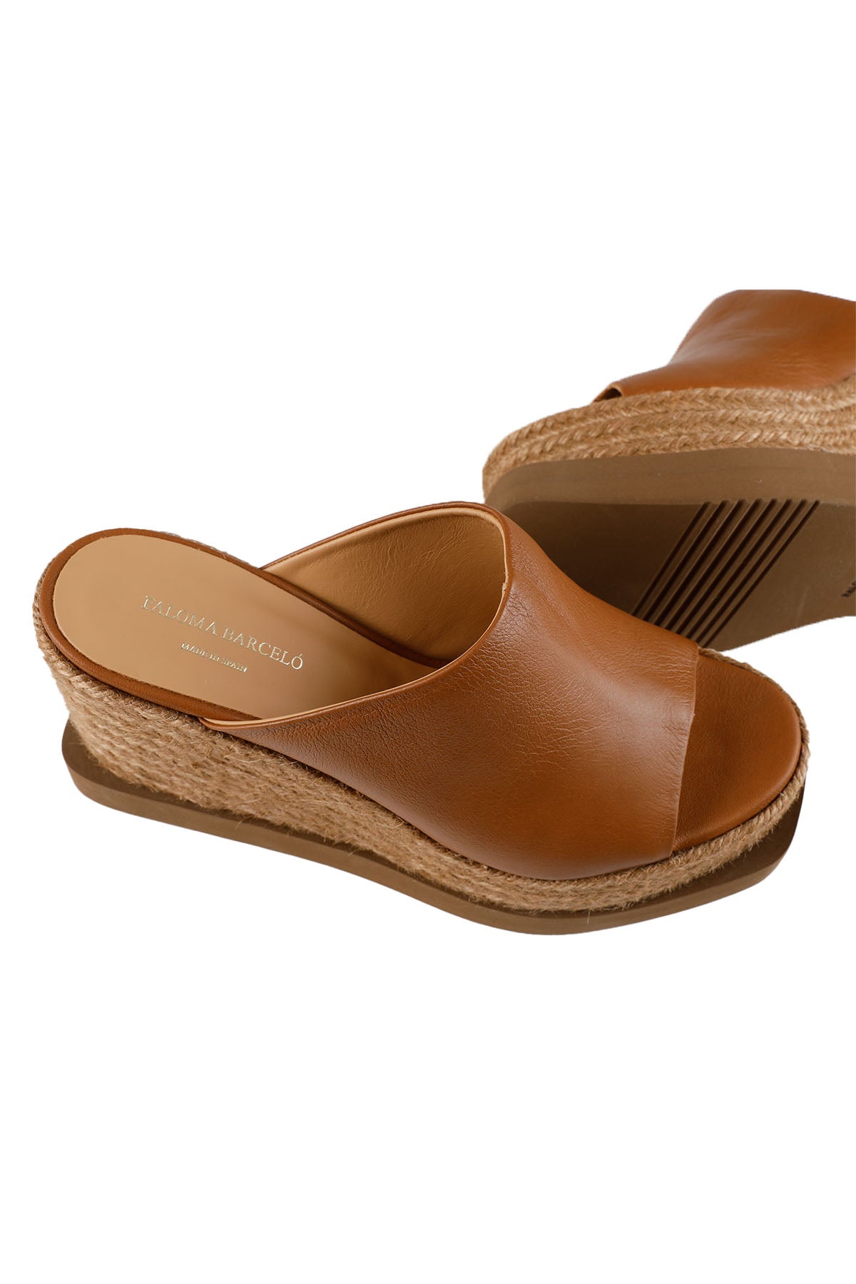 Paloma Barcelo Hasır Dolgu Topuklu Deri Terlik-Libas Trendy Fashion Store