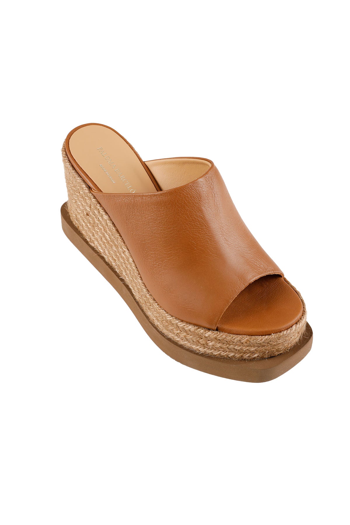 Paloma Barcelo Hasır Dolgu Topuklu Deri Terlik-Libas Trendy Fashion Store