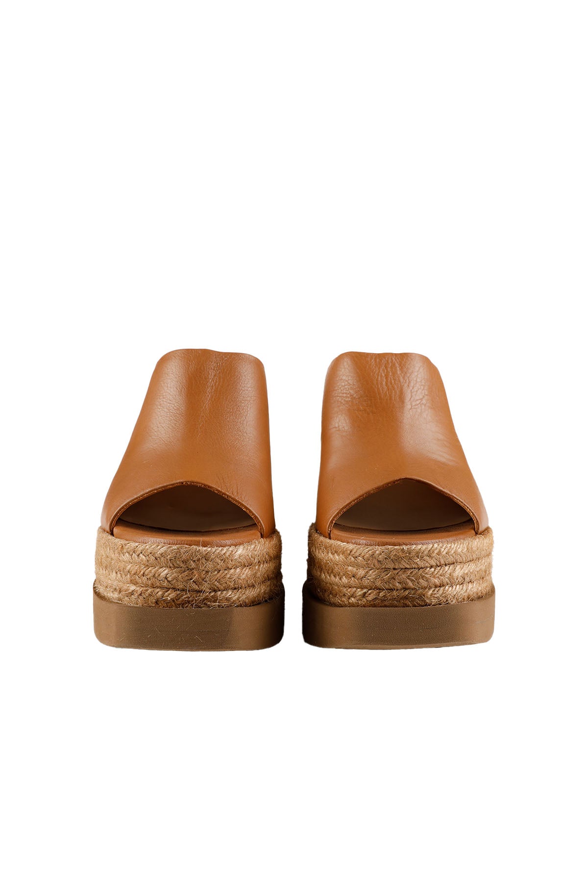 Paloma Barcelo Hasır Dolgu Topuklu Deri Terlik-Libas Trendy Fashion Store