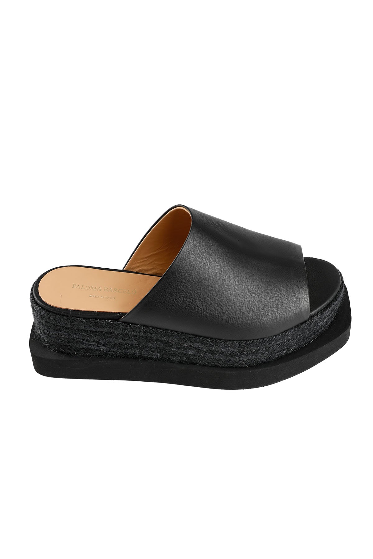 Paloma Barcelo Hasır Dolgu Topuklu Deri Terlik-Libas Trendy Fashion Store