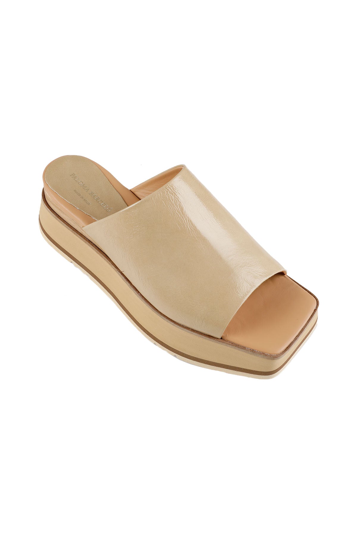 Paloma Barcelo Dolgu Topuk Deri Terlik-Libas Trendy Fashion Store