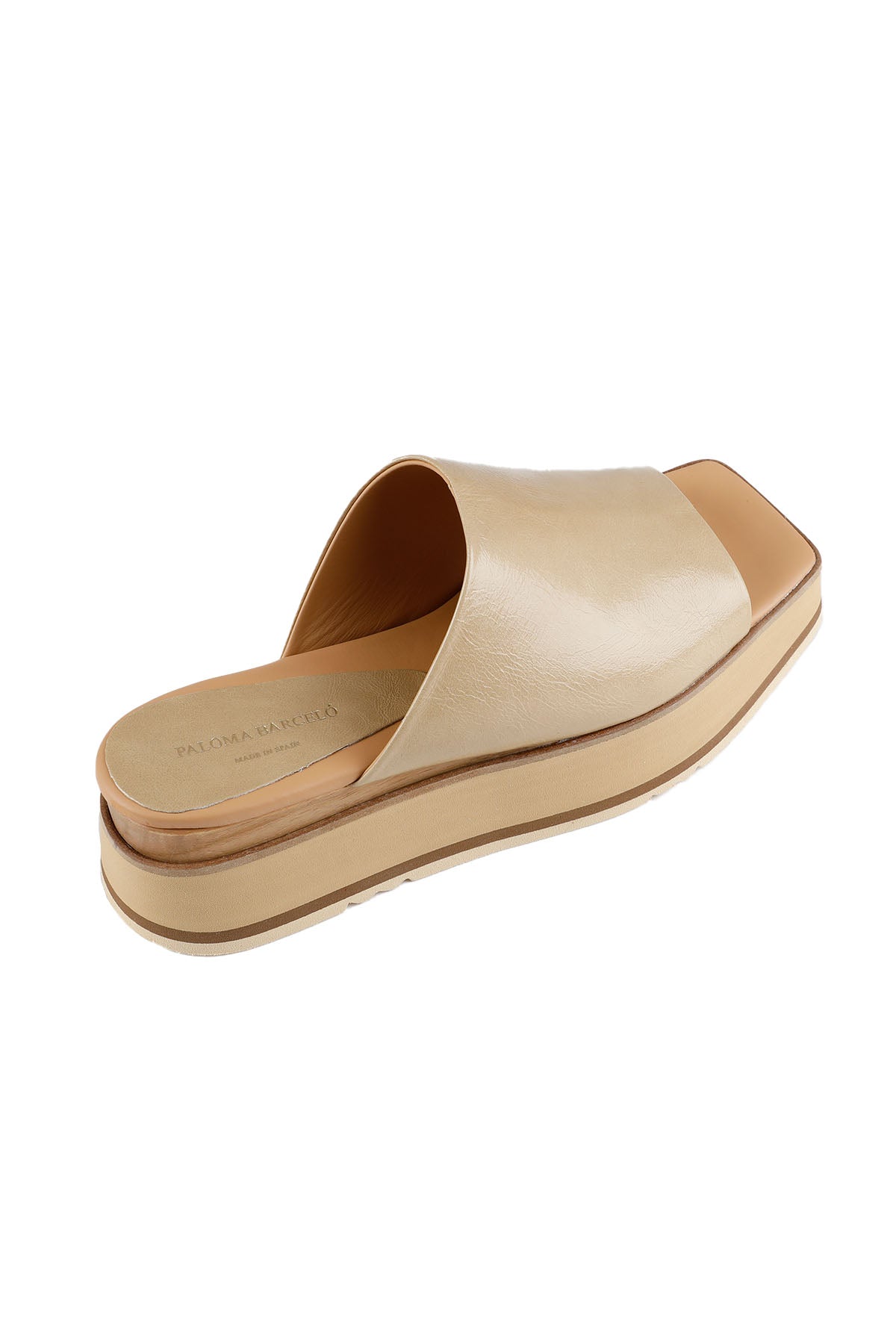 Paloma Barcelo Dolgu Topuk Deri Terlik-Libas Trendy Fashion Store