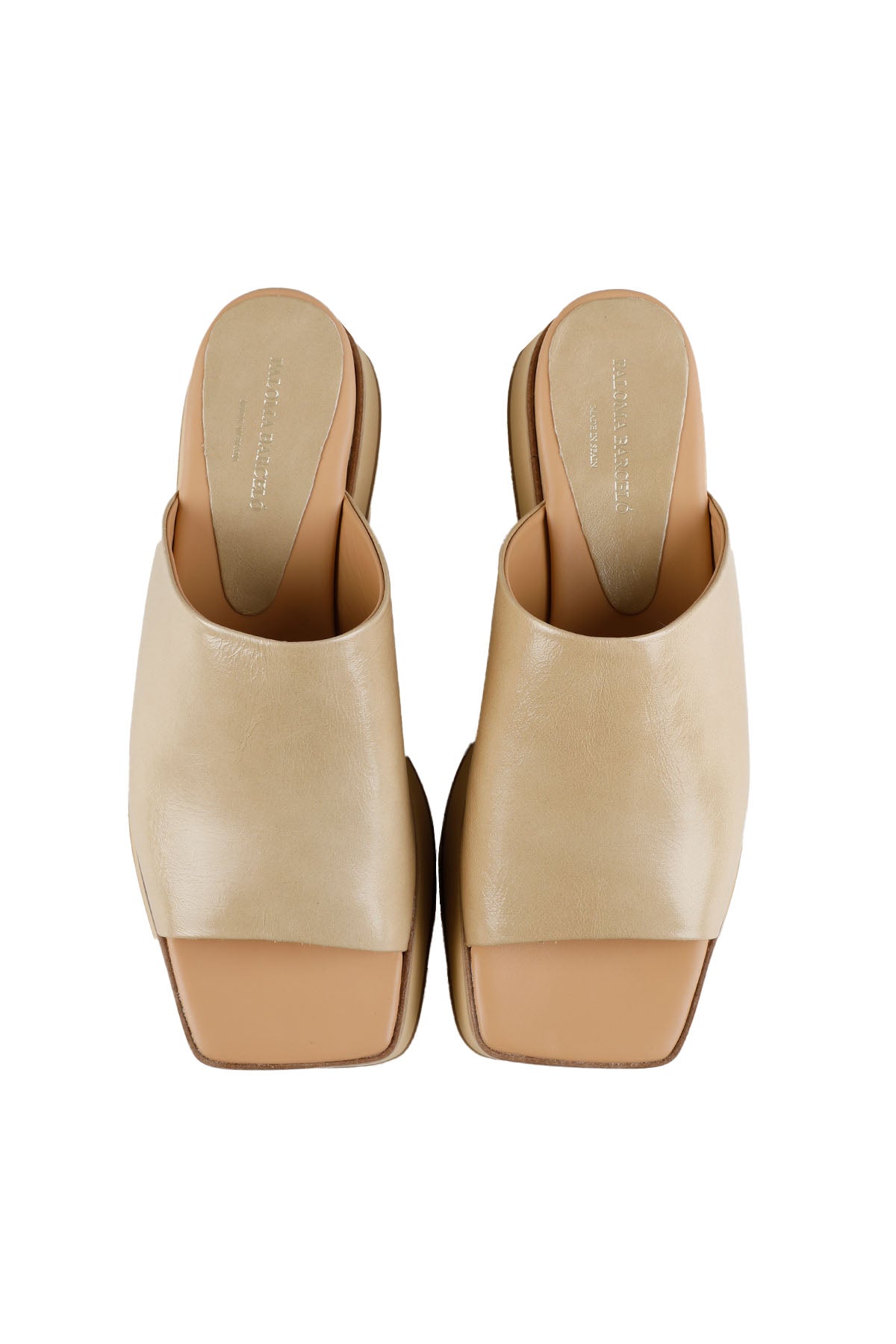 Paloma Barcelo Dolgu Topuk Deri Terlik-Libas Trendy Fashion Store