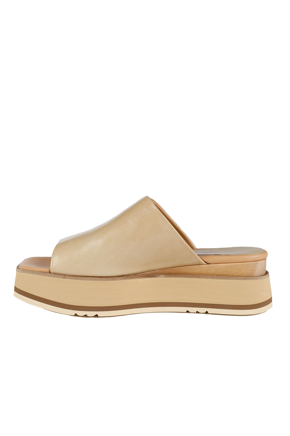 Paloma Barcelo Dolgu Topuk Deri Terlik-Libas Trendy Fashion Store