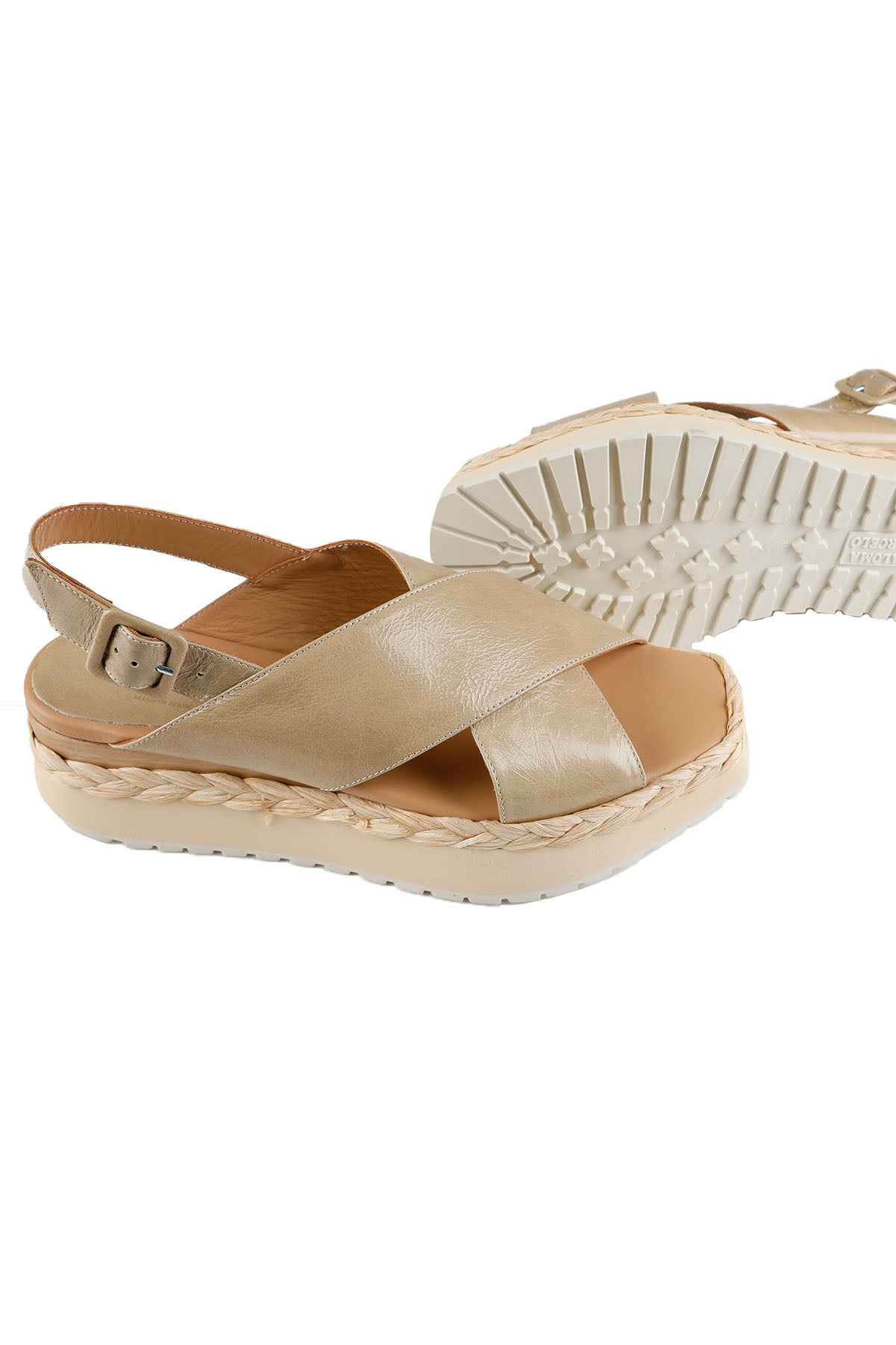 Paloma Barcelo Çapraz Bantlı Deri Sandalet-Libas Trendy Fashion Store