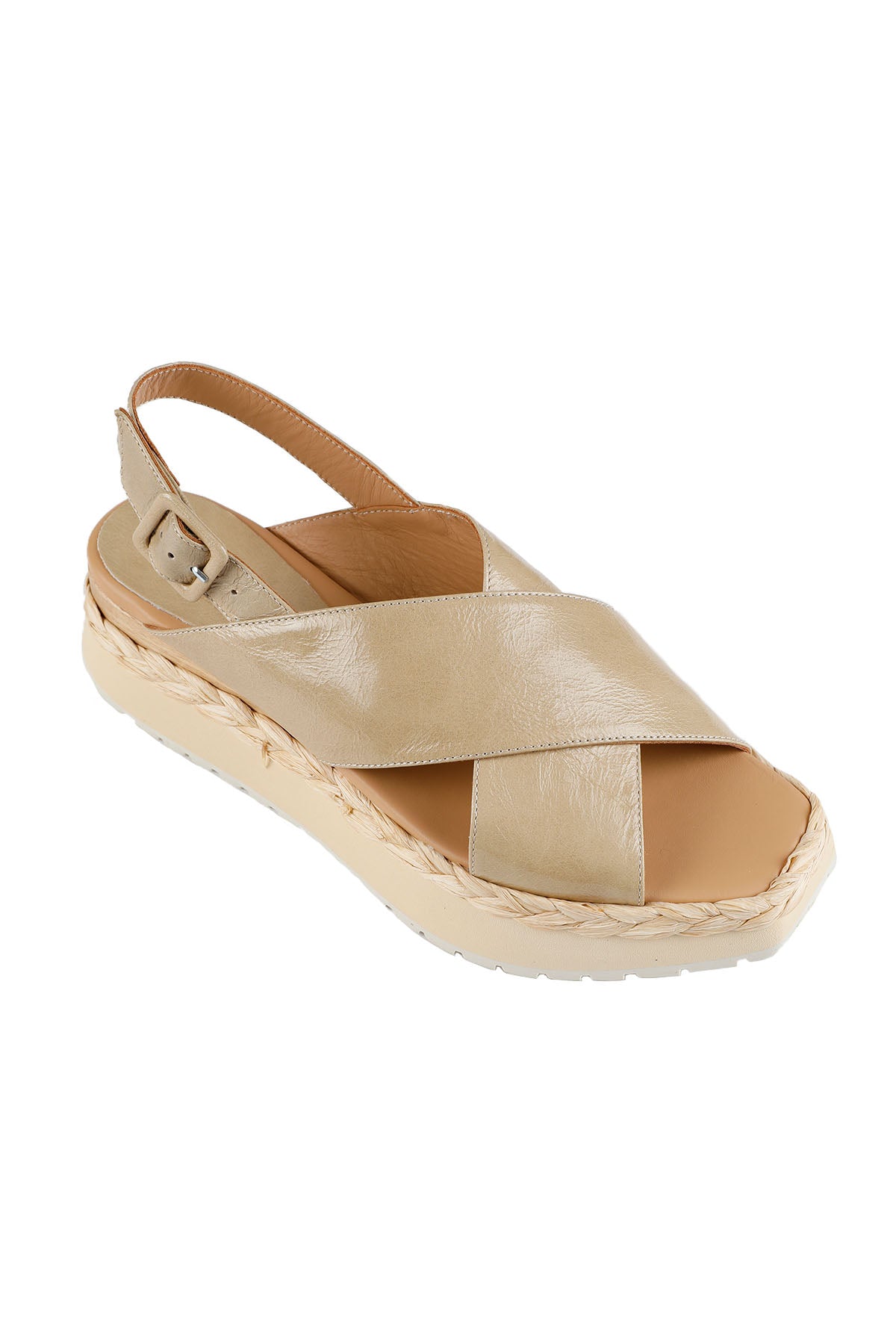 Paloma Barcelo Çapraz Bantlı Deri Sandalet-Libas Trendy Fashion Store