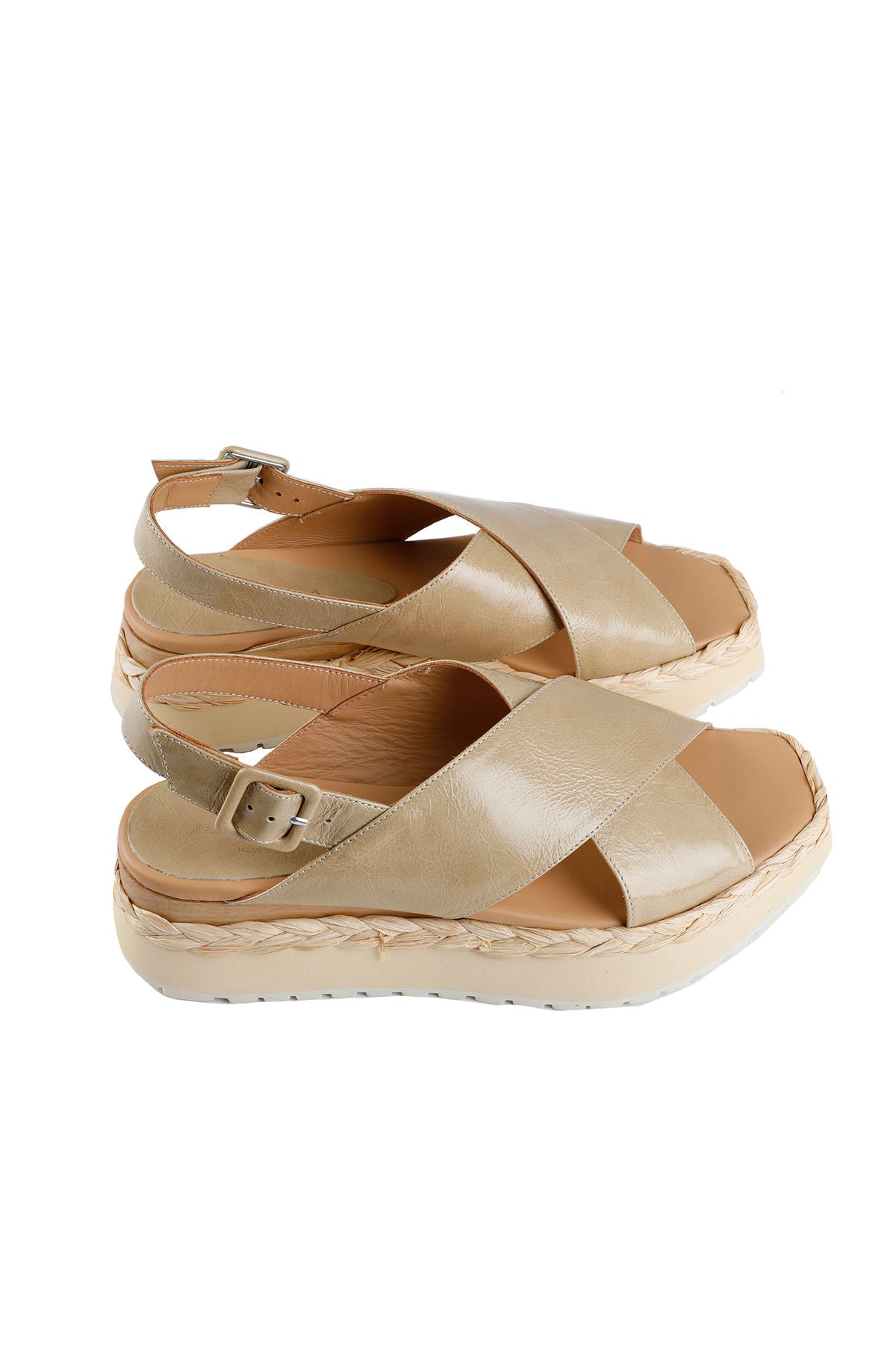 Paloma Barcelo Çapraz Bantlı Deri Sandalet-Libas Trendy Fashion Store