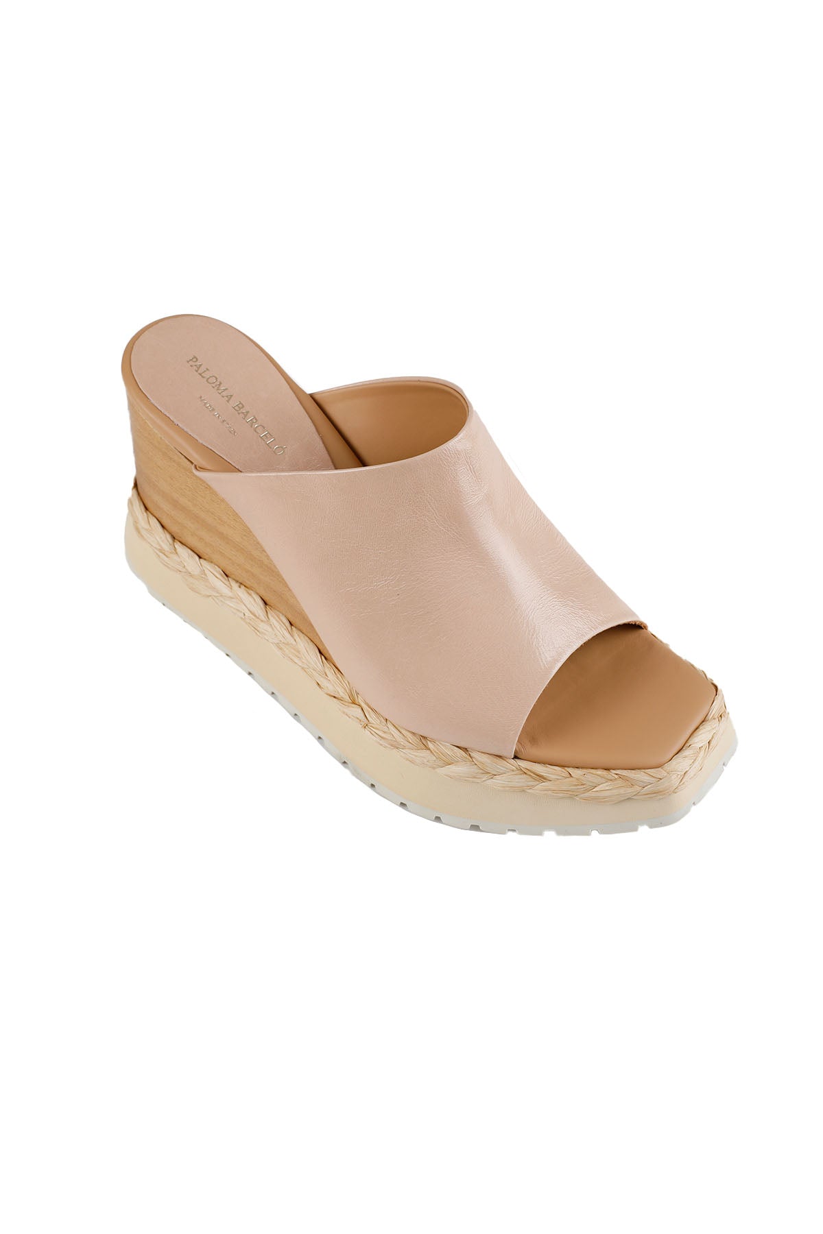 Paloma Barcelo Dolgu Topuk Deri Terlik-Libas Trendy Fashion Store