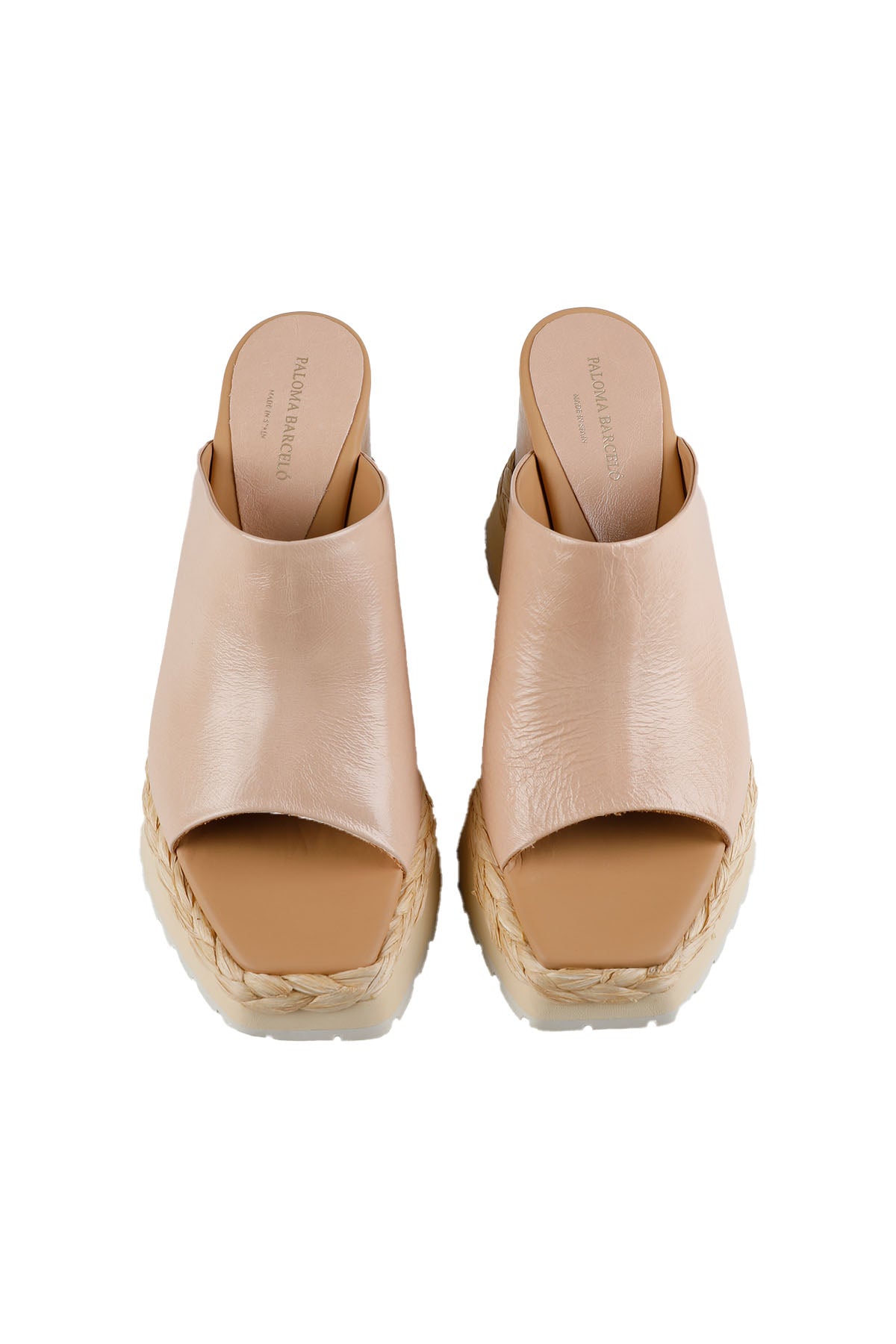 Paloma Barcelo Dolgu Topuk Deri Terlik-Libas Trendy Fashion Store