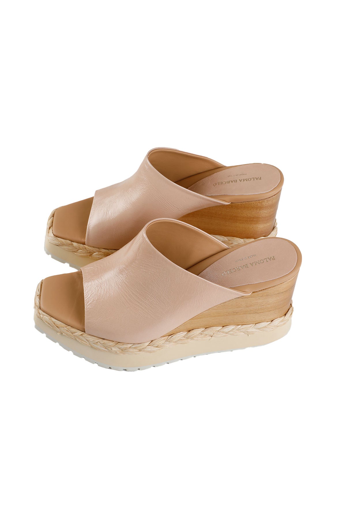 Paloma Barcelo Dolgu Topuk Deri Terlik-Libas Trendy Fashion Store