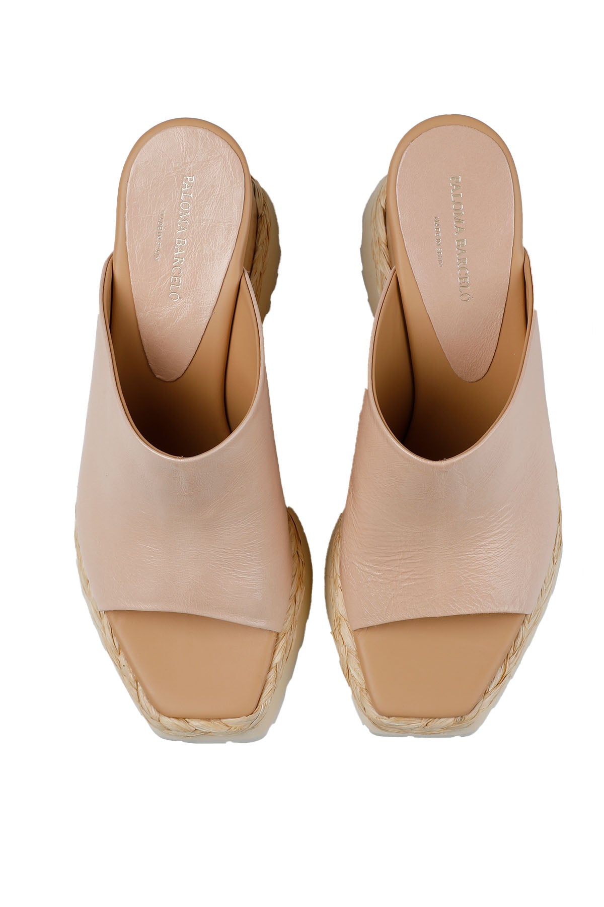 Paloma Barcelo Dolgu Topuk Deri Terlik-Libas Trendy Fashion Store