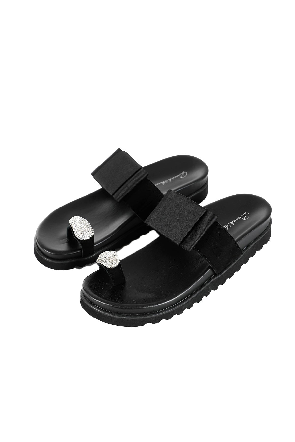 Daniele Ancarani Swarovski Taşlı Deri Terlik-Libas Trendy Fashion Store