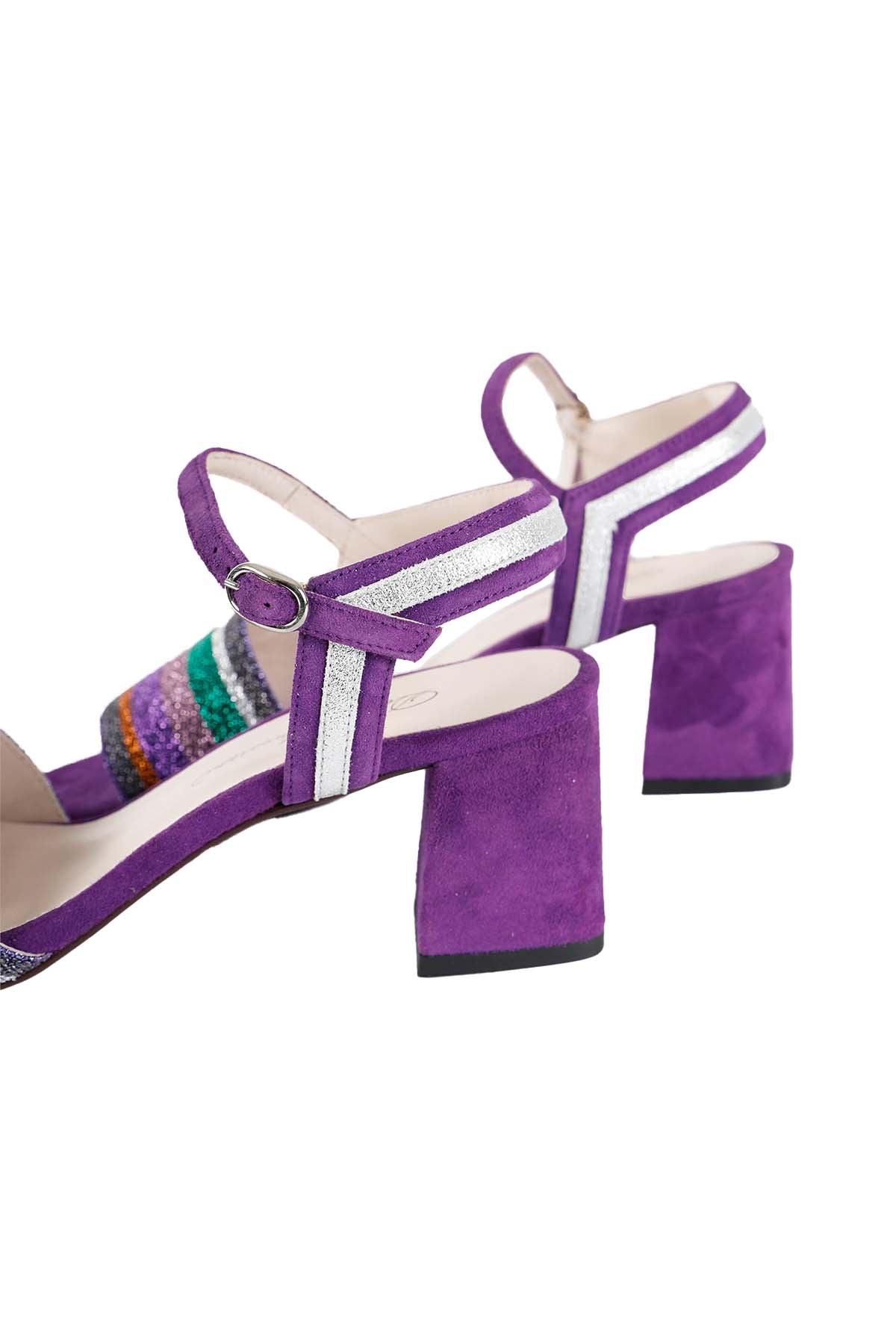 Daniele Ancarani Nubuk Deri Topuklu Sandalet-Libas Trendy Fashion Store