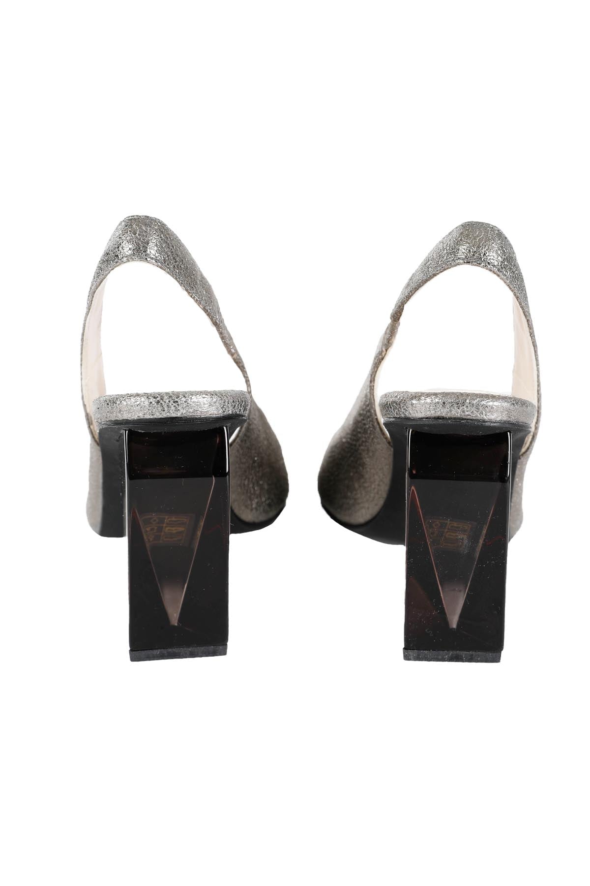 Daniele Ancarani Küt Burun Pleksi Topuklu Ayakkabı-Libas Trendy Fashion Store