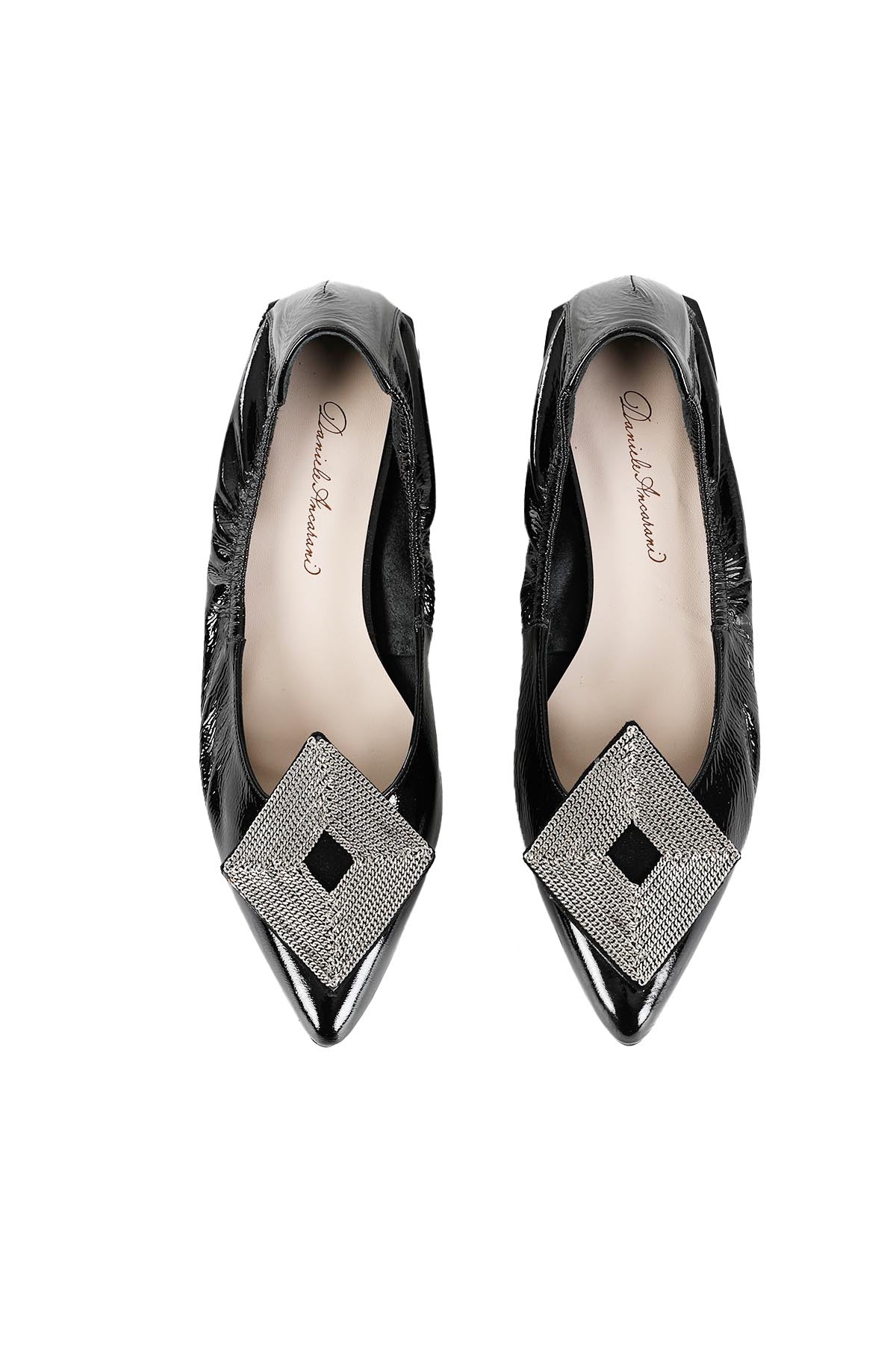 Daniele Ancarani Küt Topuk ve Burunlu Babet Ayakkabı-Libas Trendy Fashion Store