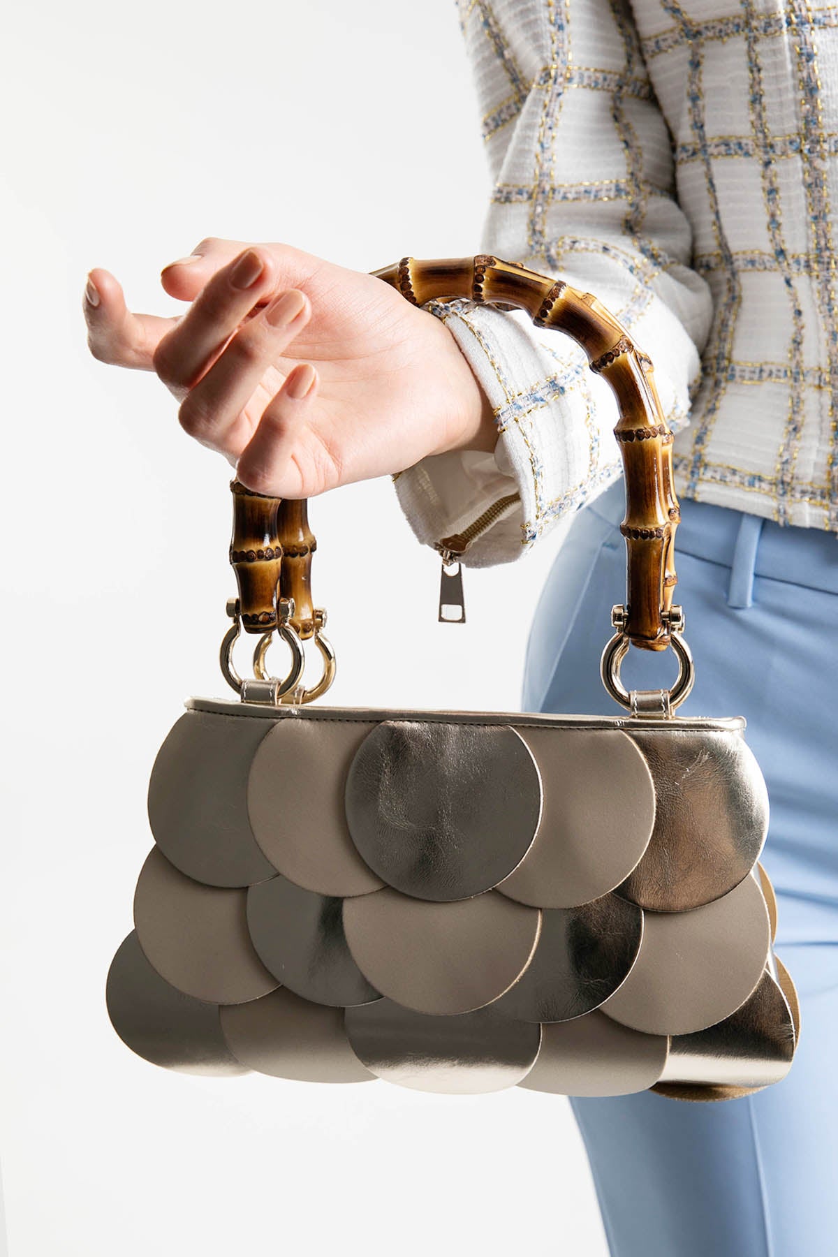 Daniele Ancarani Bambu Saplı Çanta-Libas Trendy Fashion Store